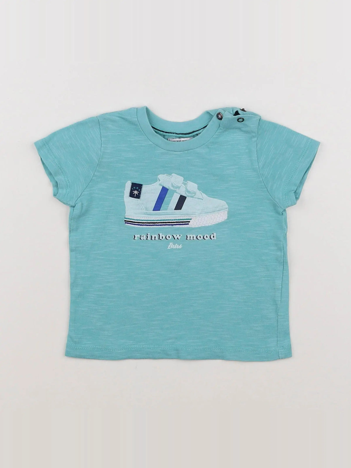 IKKS - tee-shirt vert, bleu - 12 mois