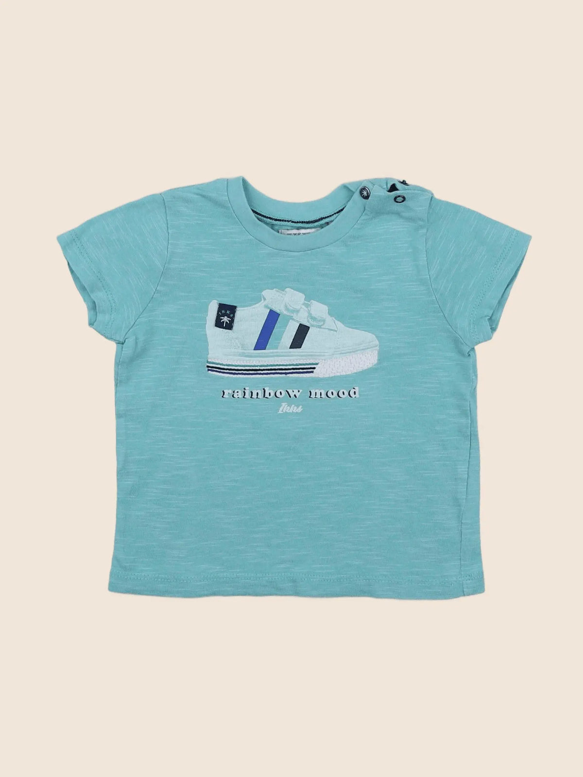 IKKS - tee-shirt vert, bleu - 12 mois