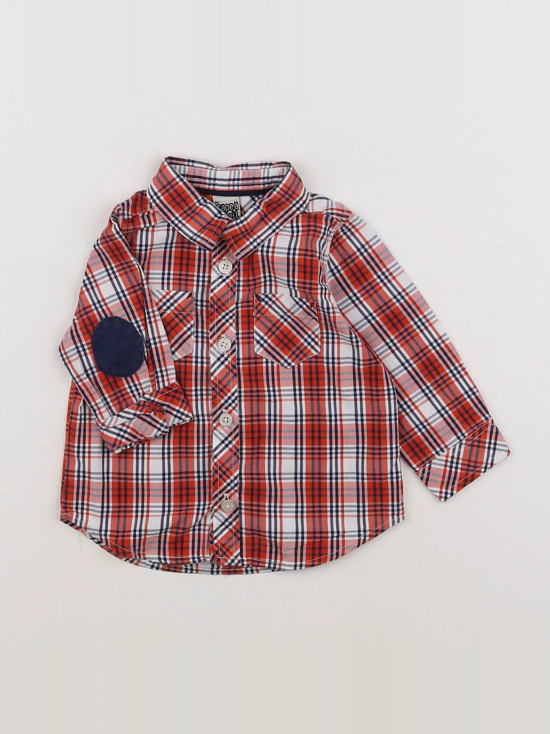 Tape à l'oeil - chemise rouge - 12 mois