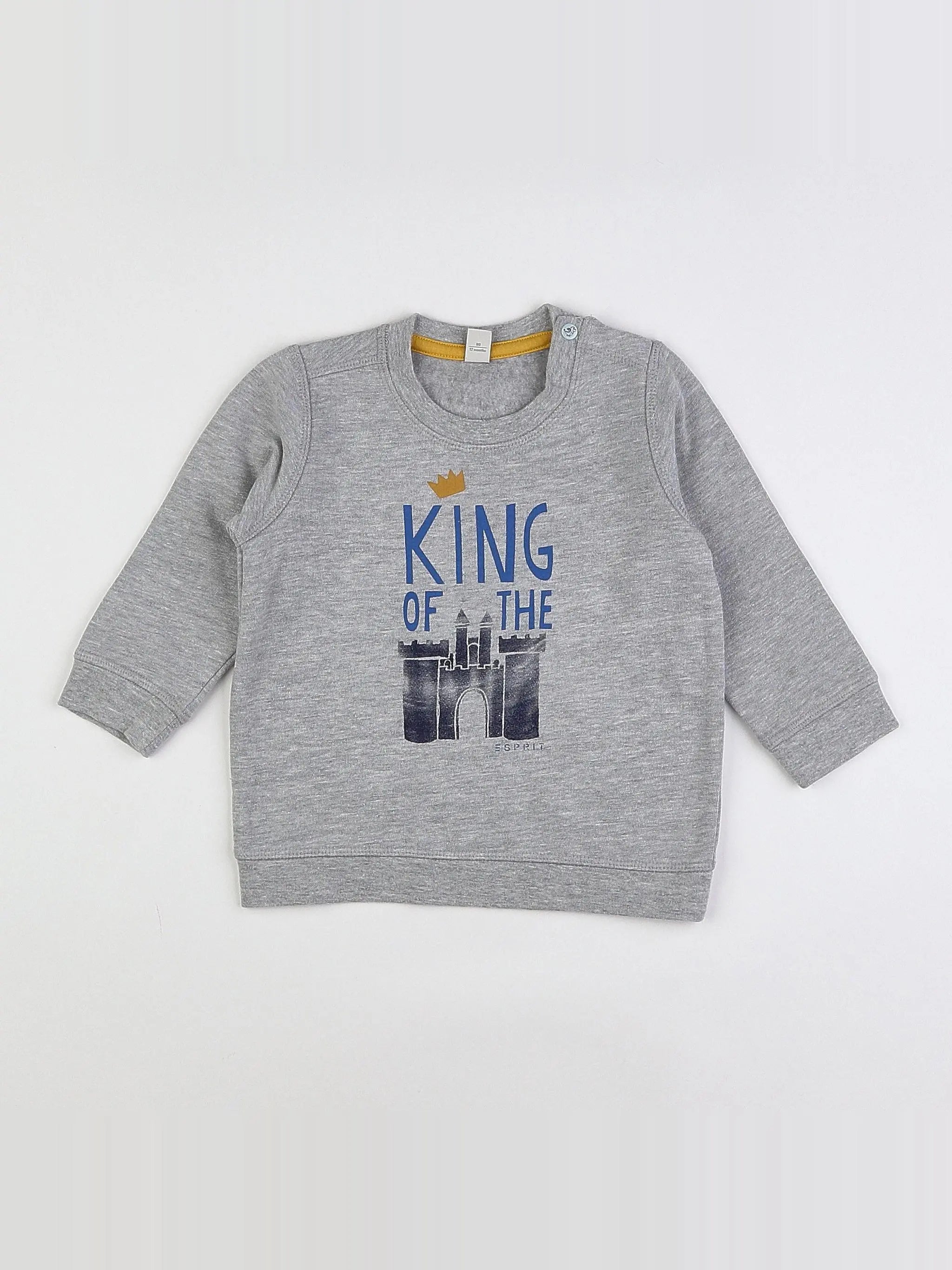 Esprit - sweat gris - 12 mois