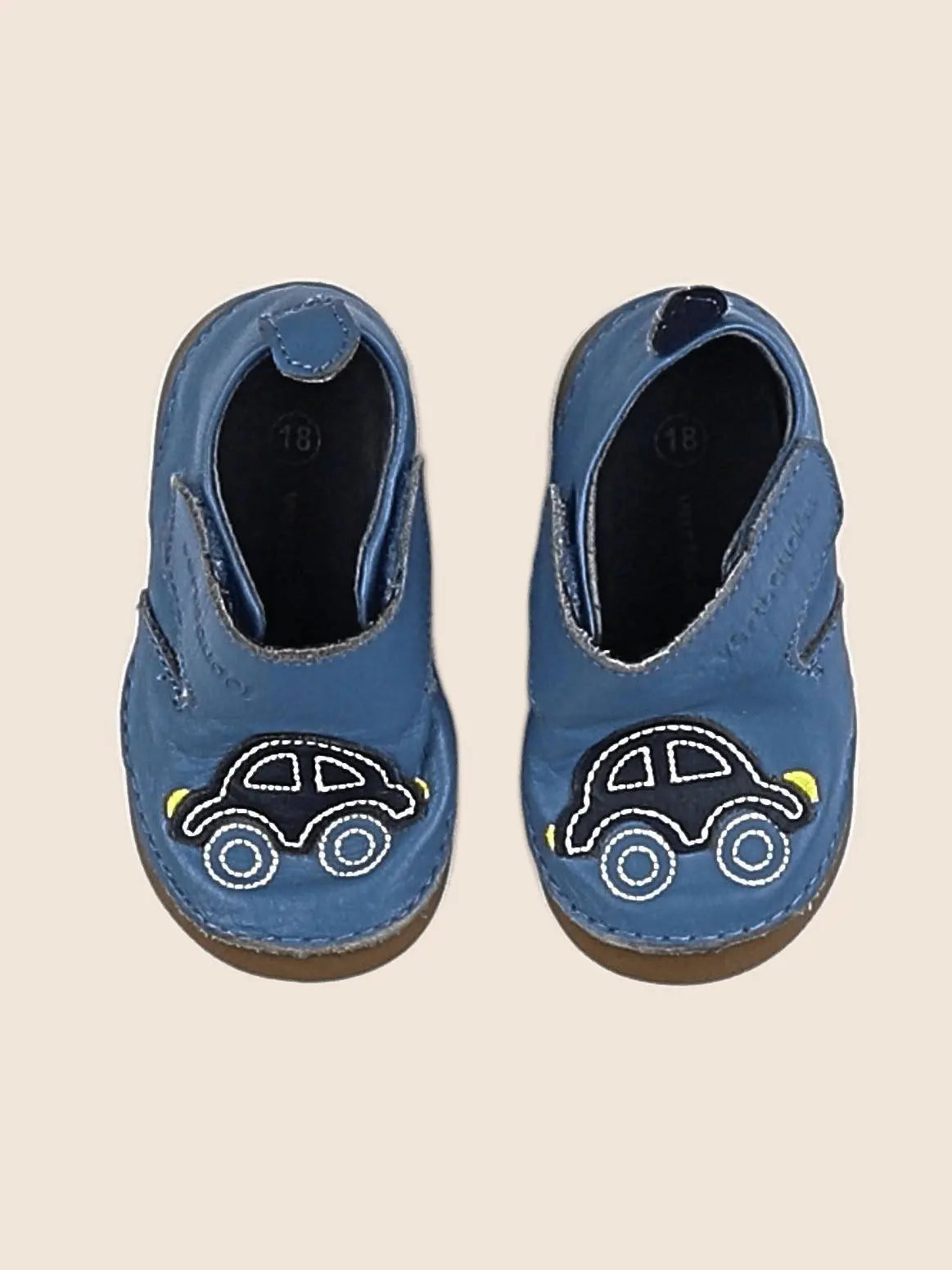 Vertbaudet - chaussons bleu - pointure 18