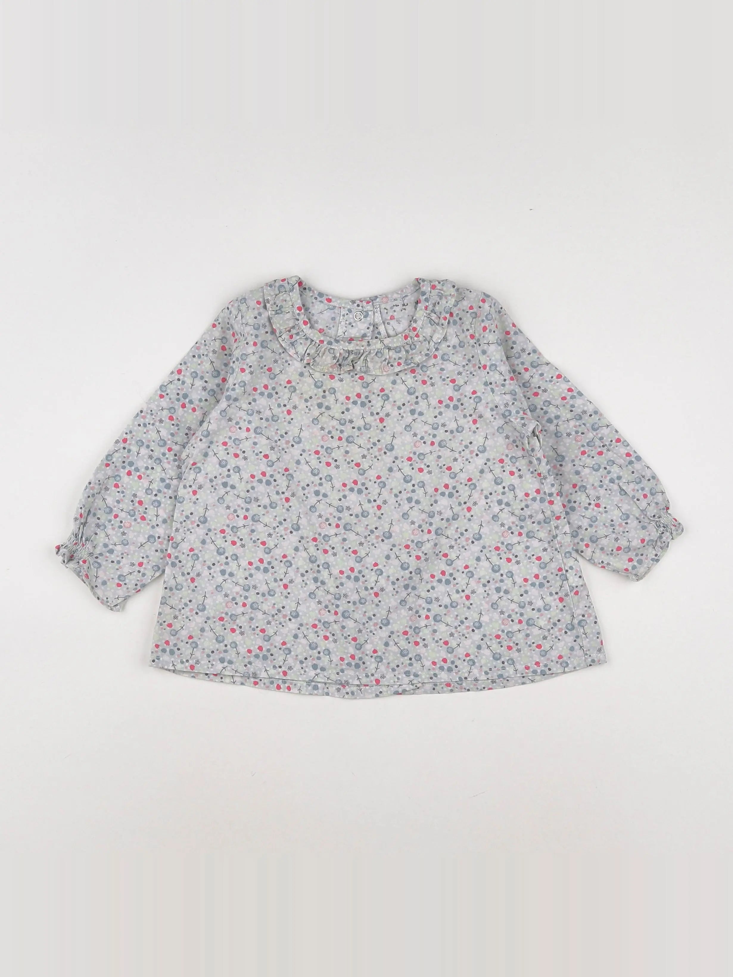 Vertbaudet - blouse multicolore - 12/18 mois