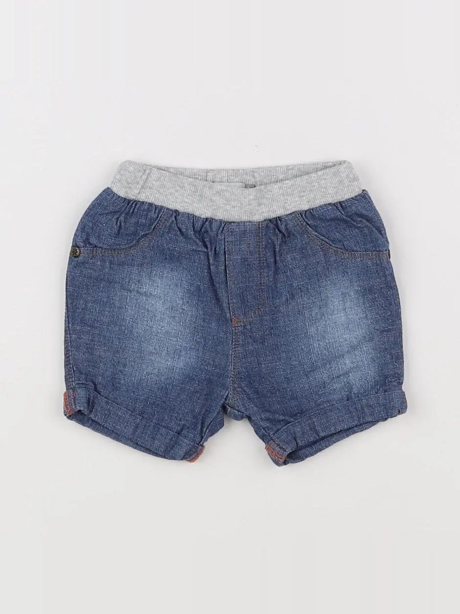 Catimini - short bleu - 6 mois