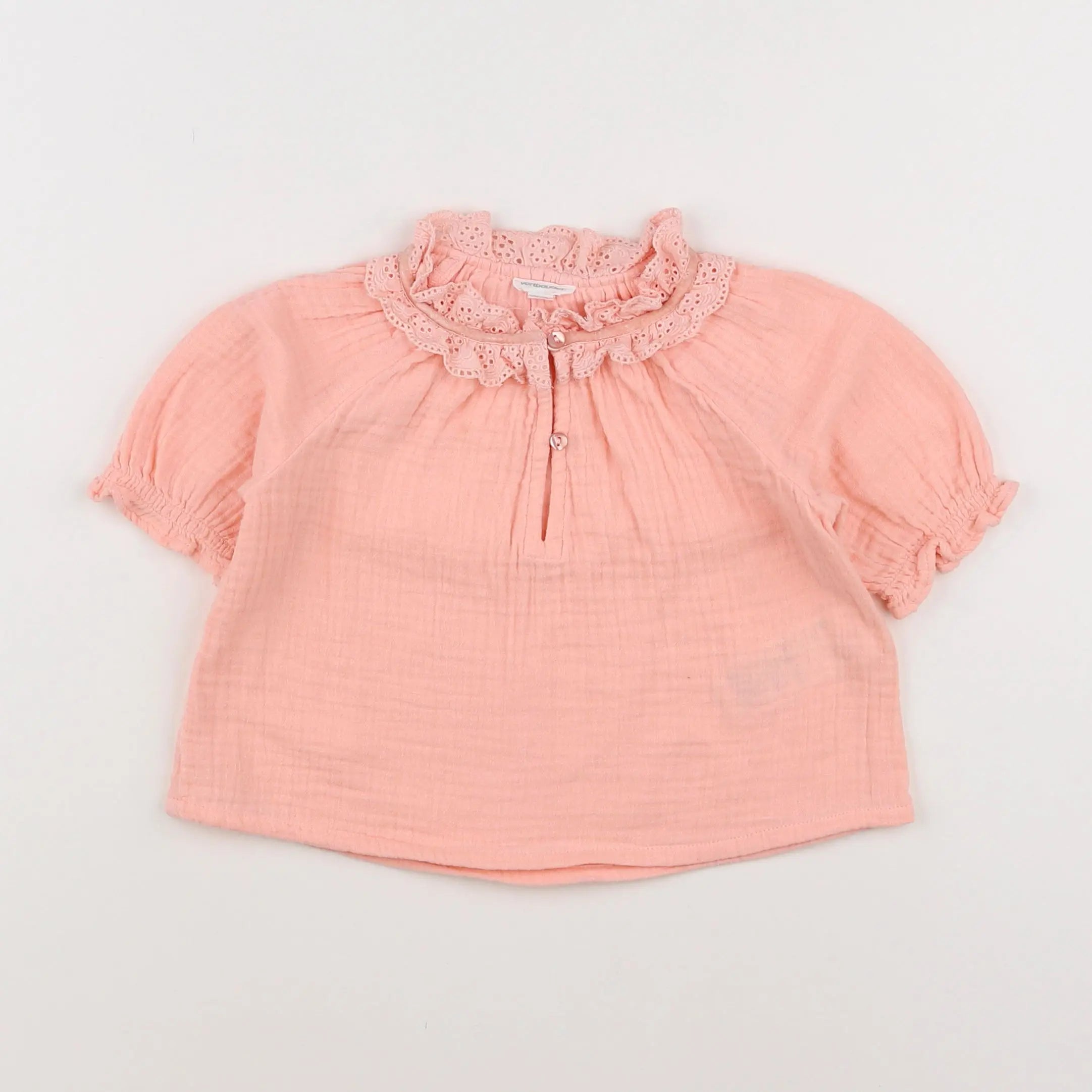 Vertbaudet - blouse orange - 18 mois