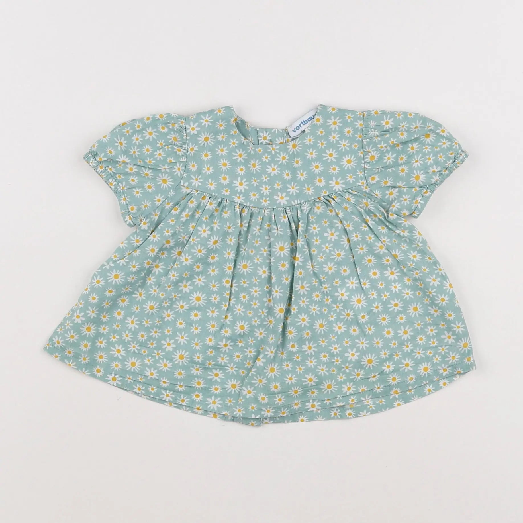 Vertbaudet - blouse vert - 3 mois