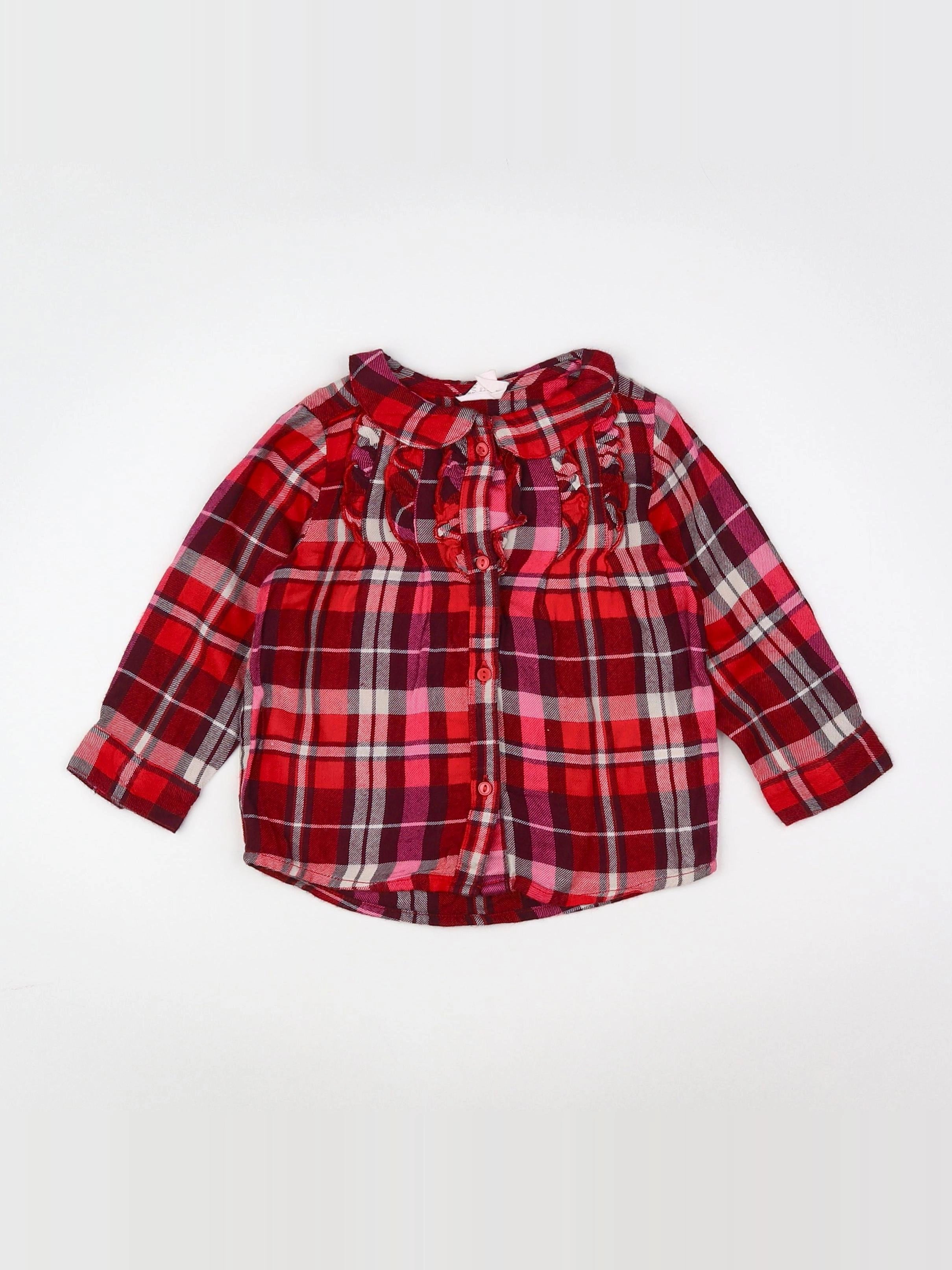 H&M - blouse rouge - 9/12 mois