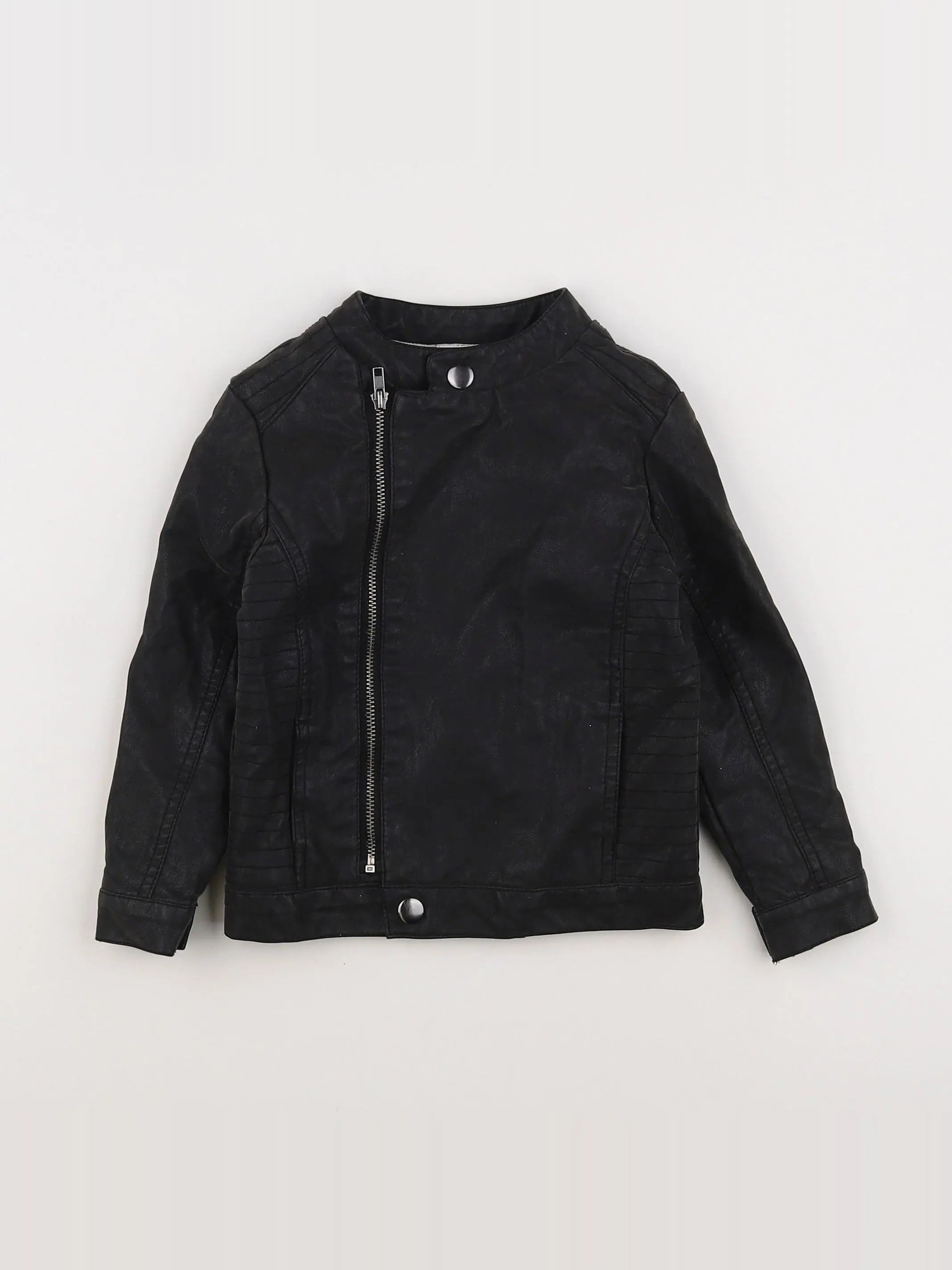 Tape à l'oeil - veste simili cuir noir - 2 ans