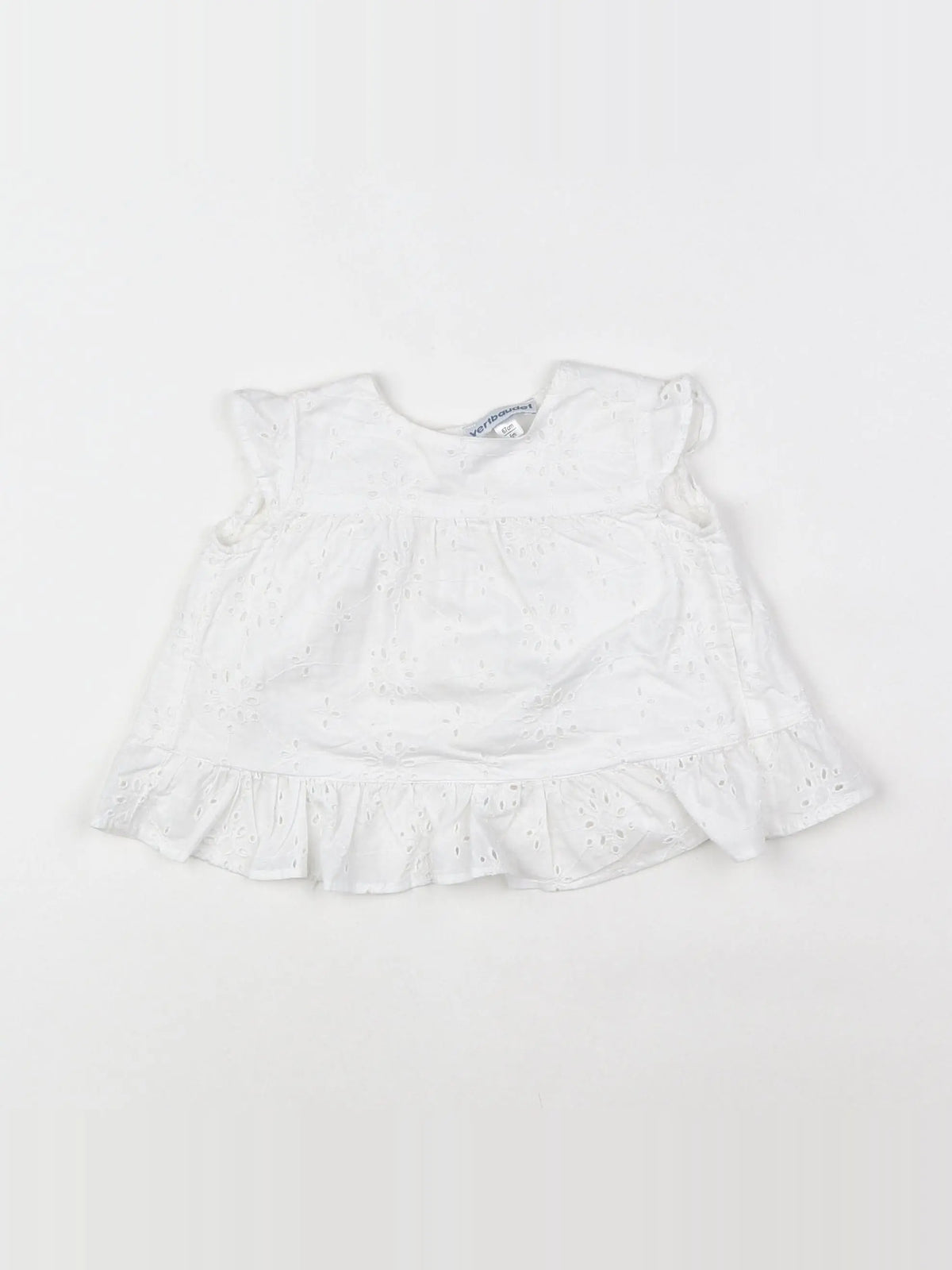 Vertbaudet - blouse blanc - 6 mois