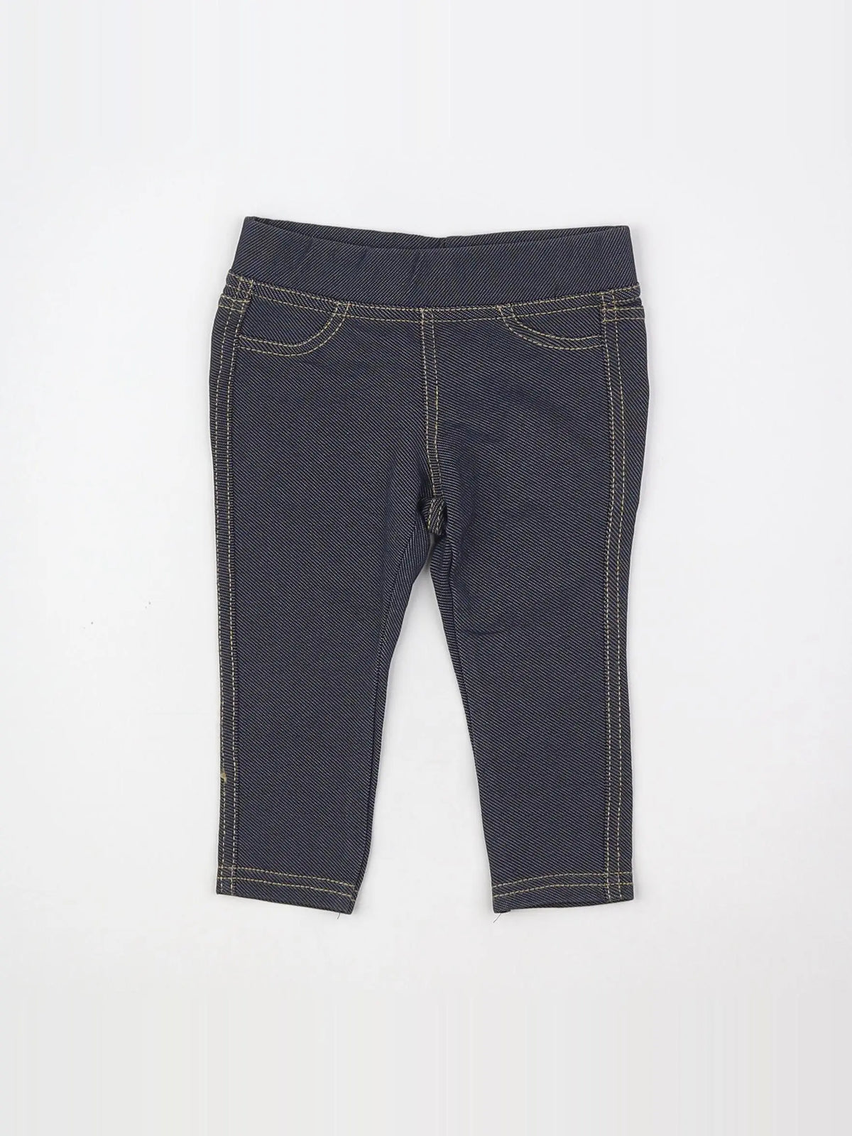 Benetton - jegging bleu - 12 mois