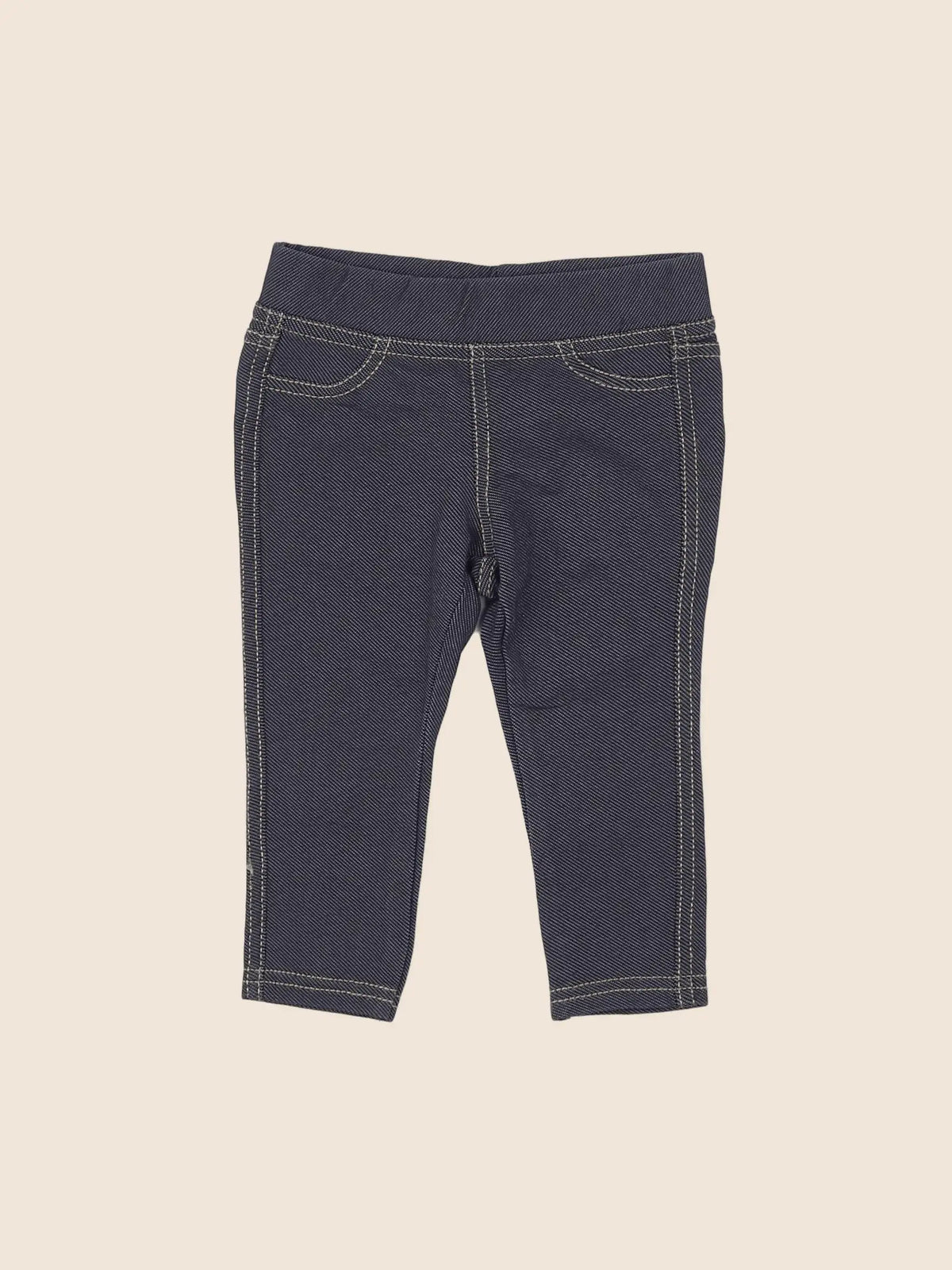 Benetton - jegging bleu - 12 mois