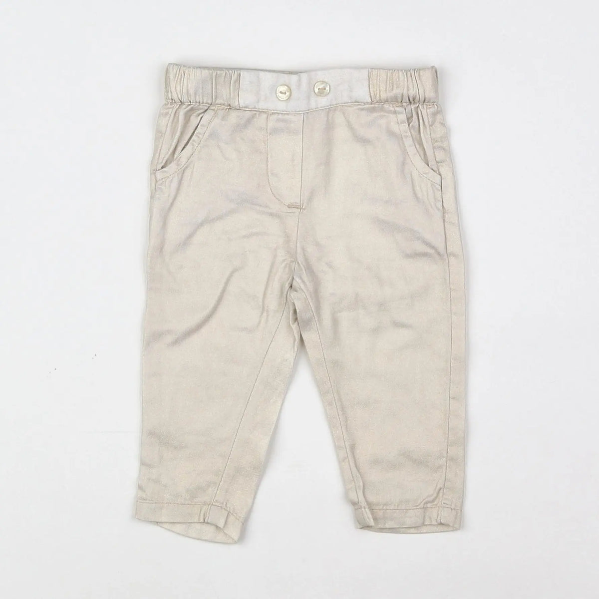 Vertbaudet - pantalon or - 6 mois