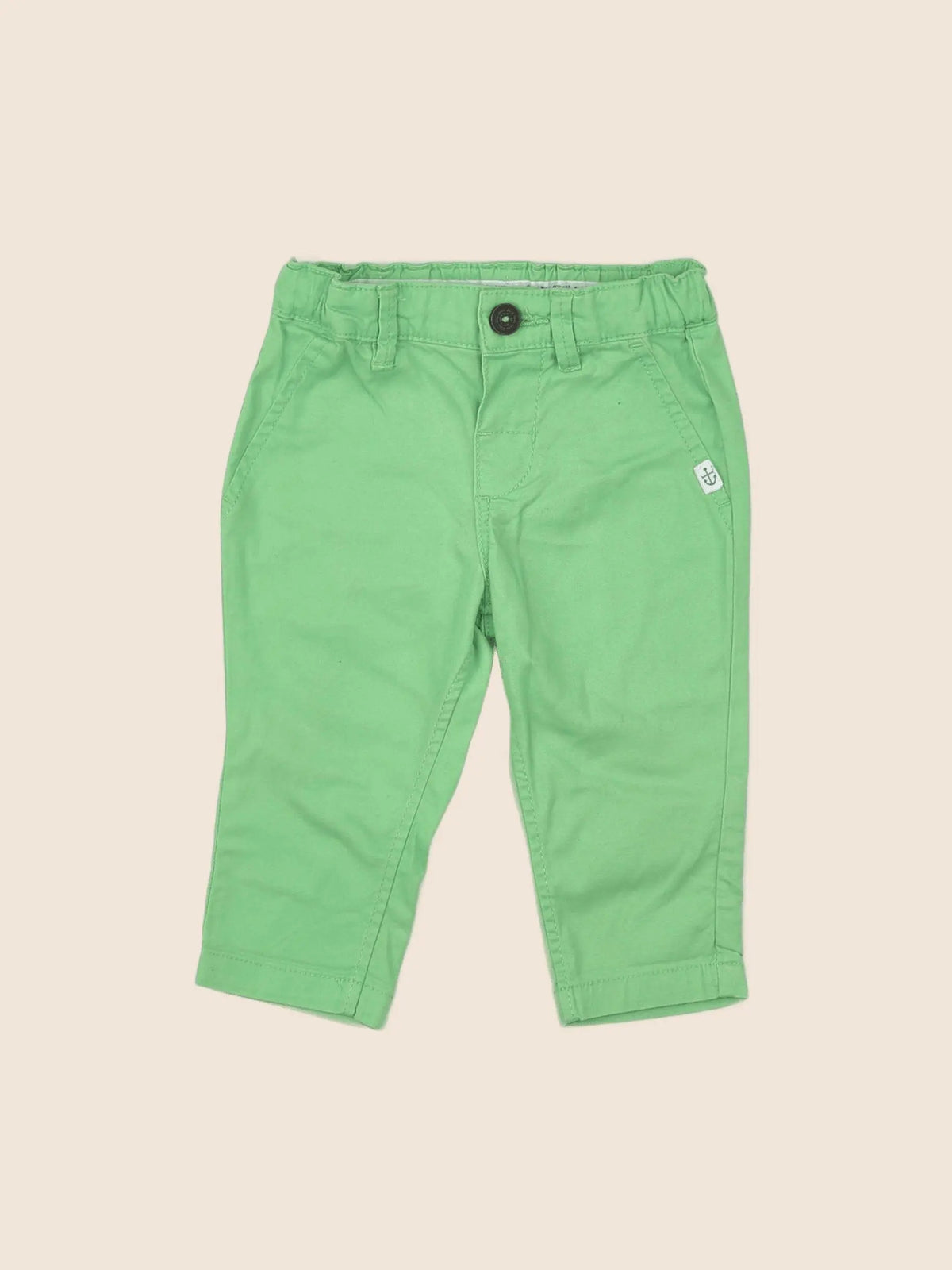 H&M - pantalon vert - 3/6 mois