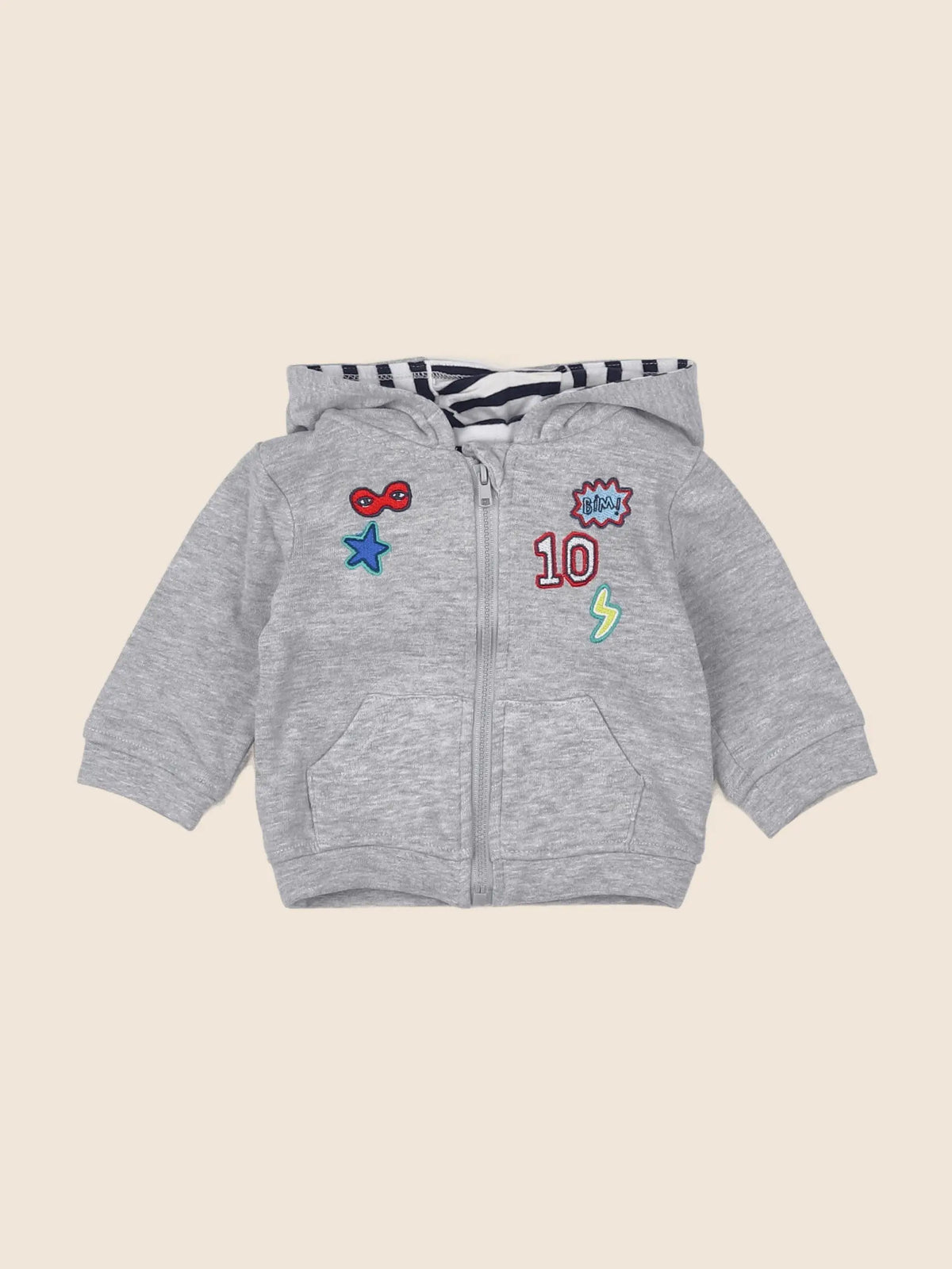 Vertbaudet - sweat gris - 3 mois
