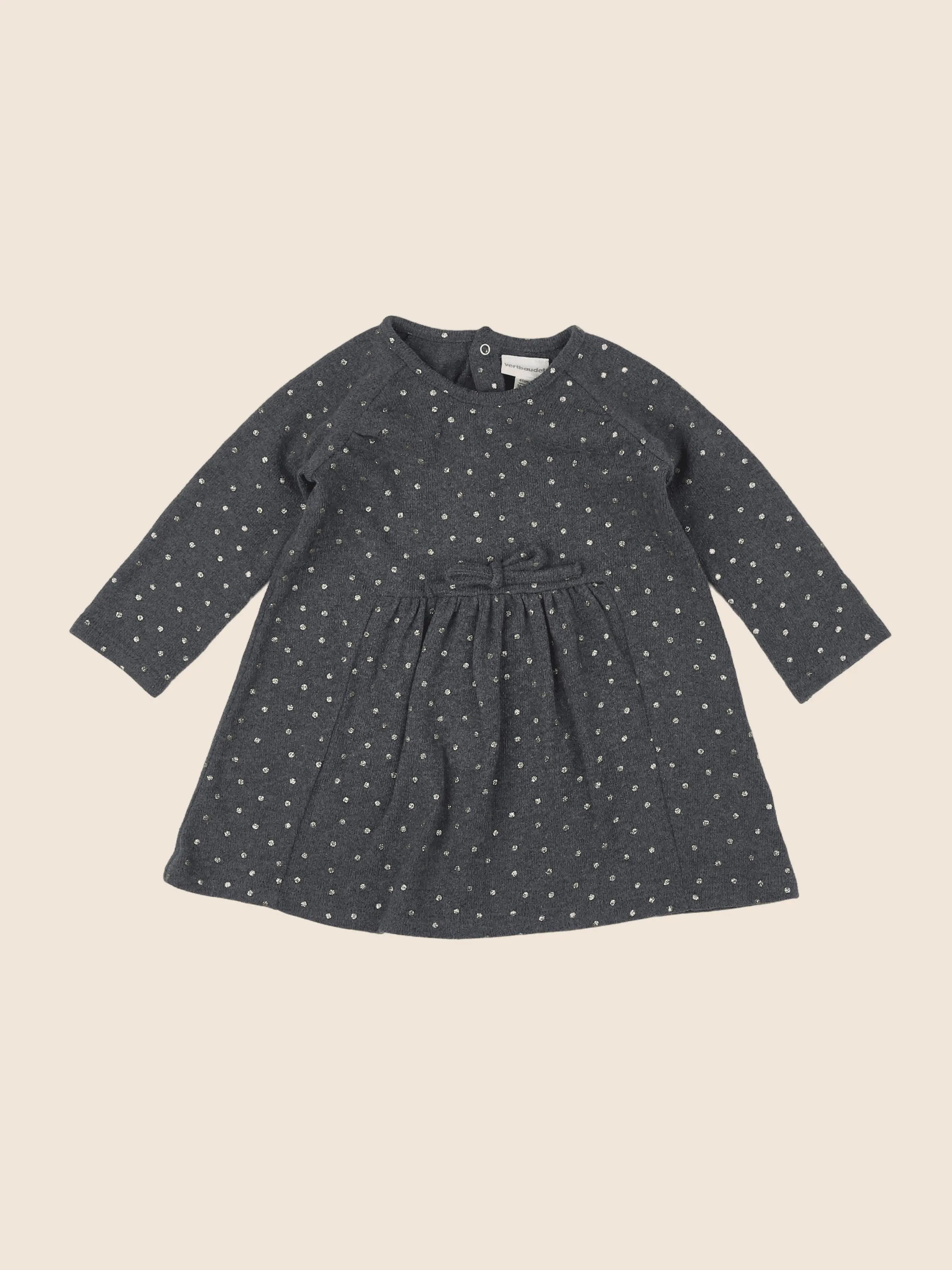 Vertbaudet - robe gris - 18 mois