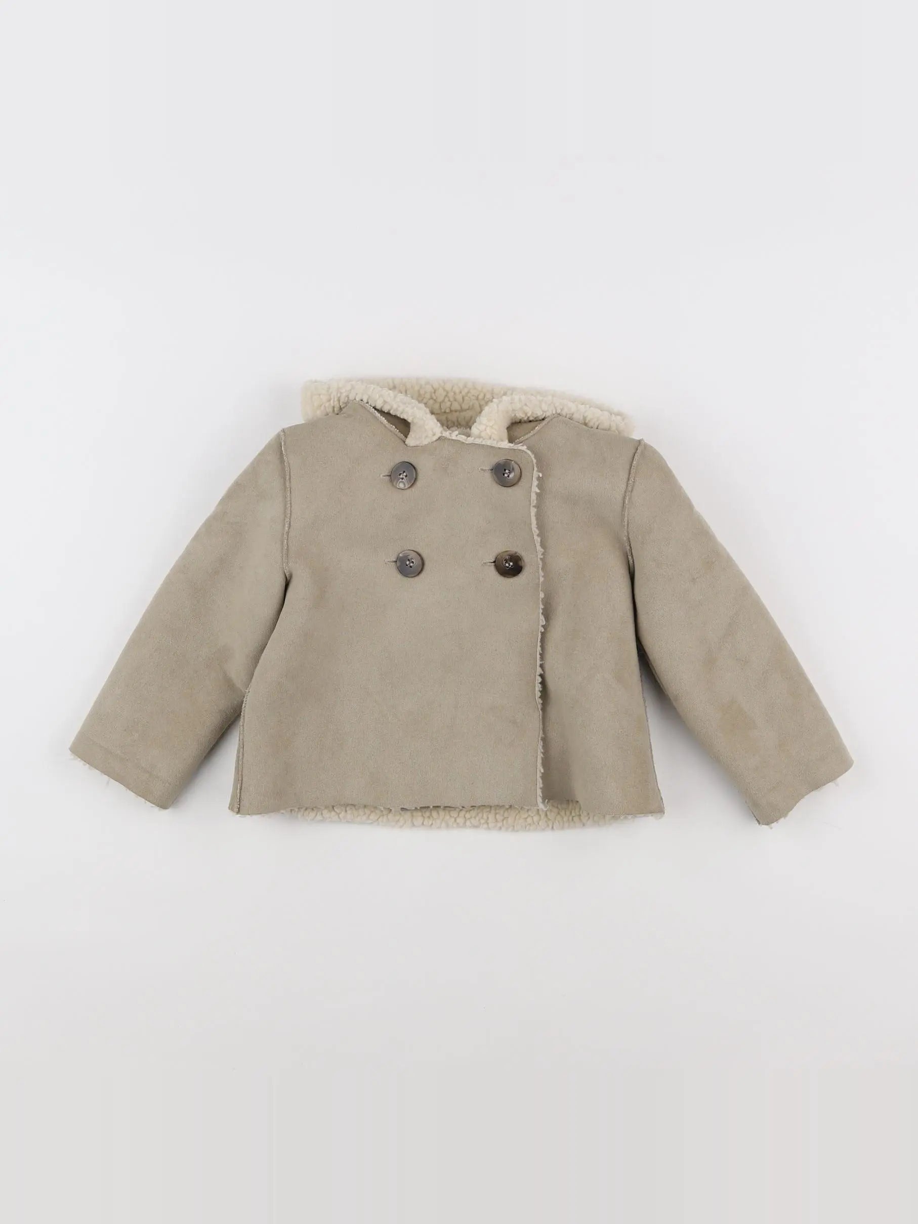 Mango - veste gris - 6/9 mois
