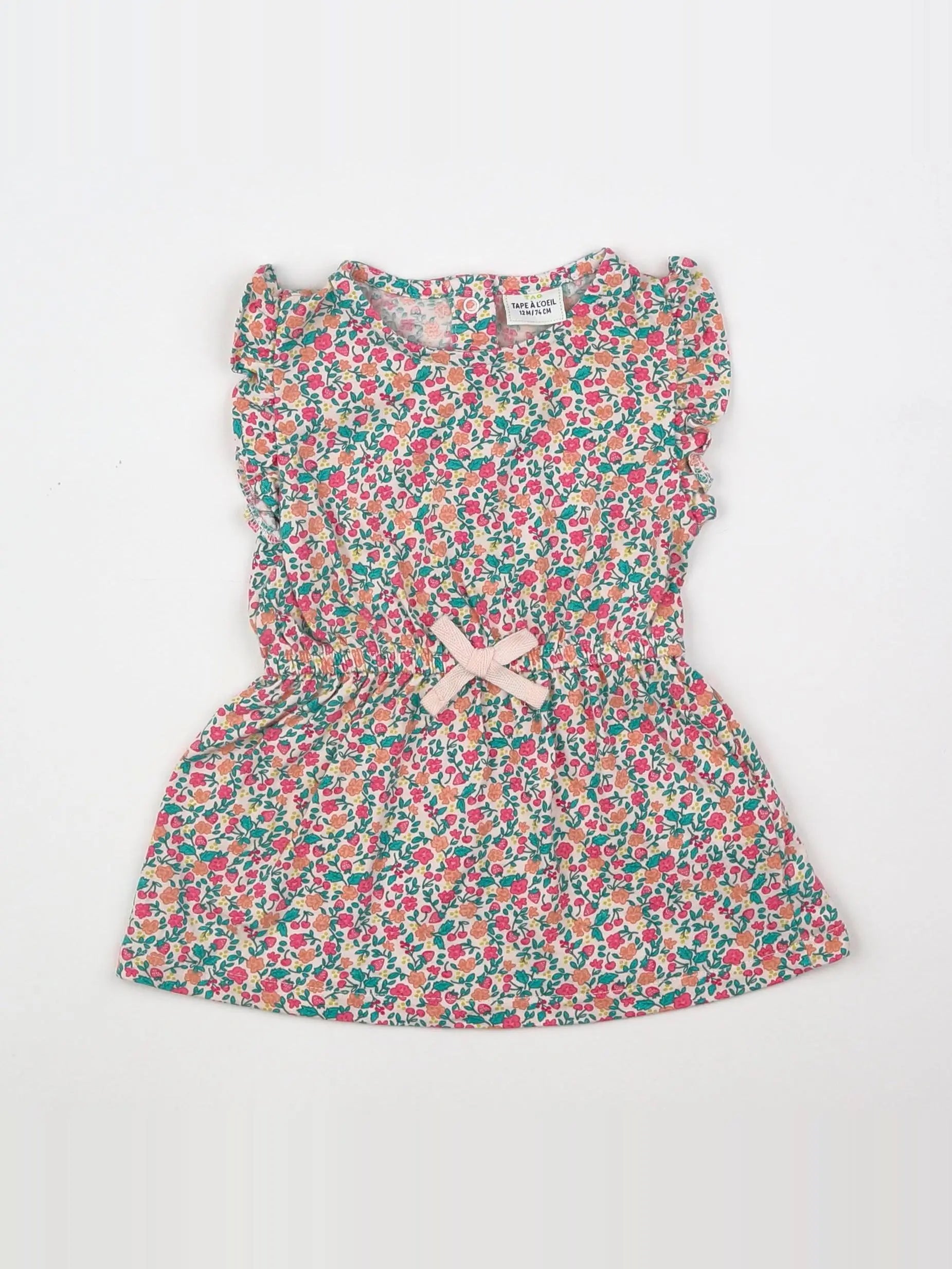 Tape à l'oeil - robe multicolore - 12 mois