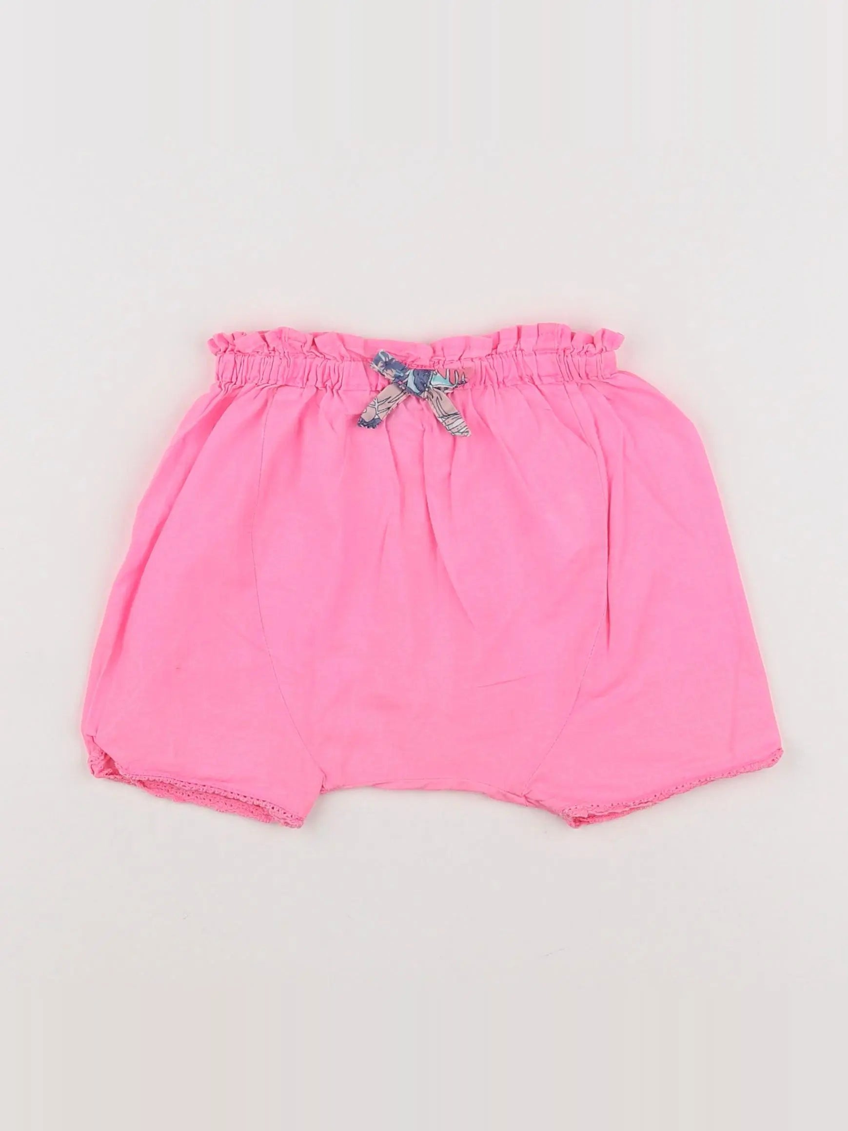 Tape à l'oeil - short rose fluo - 9 mois