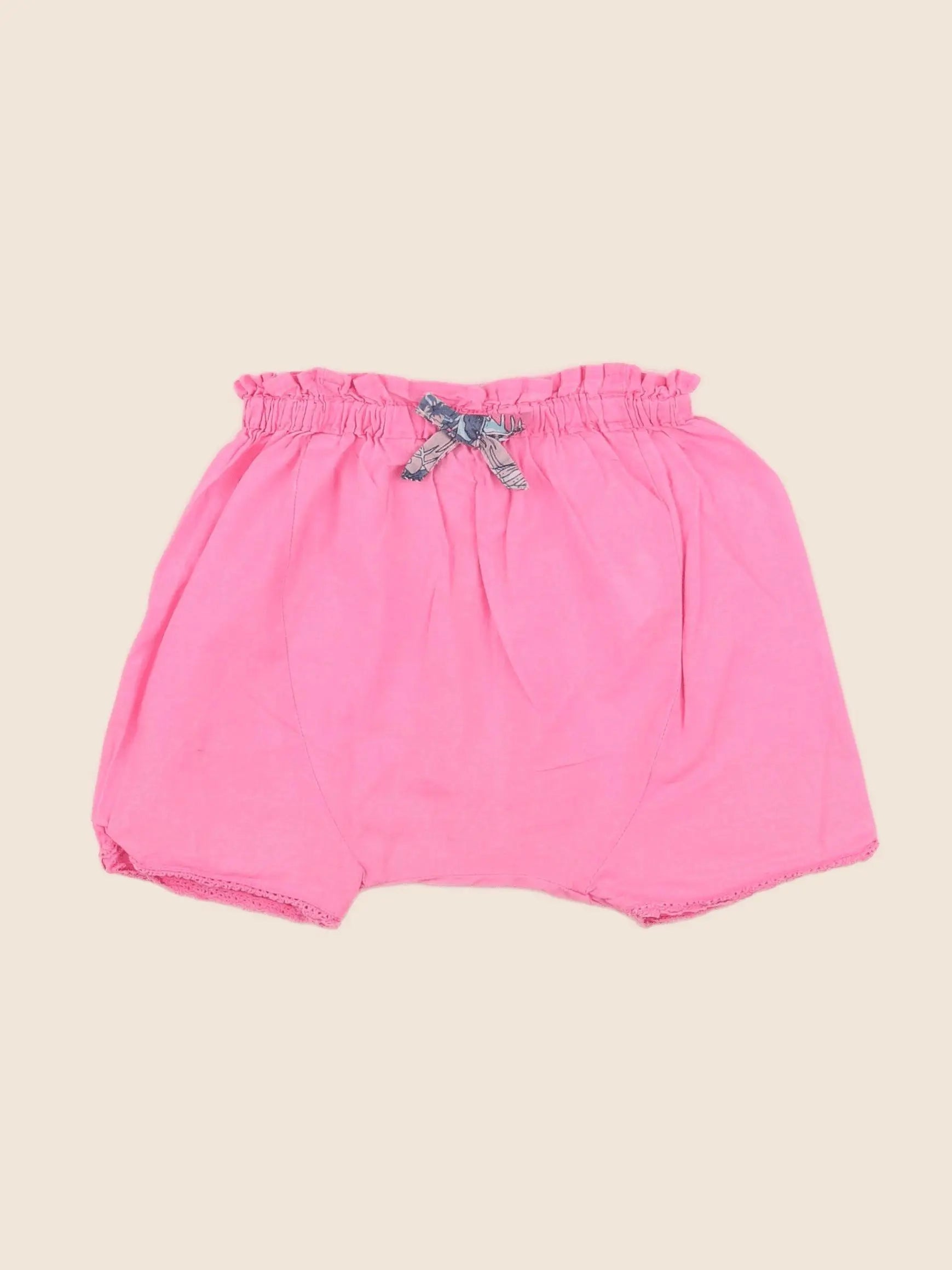Tape à l'oeil - short rose fluo - 9 mois