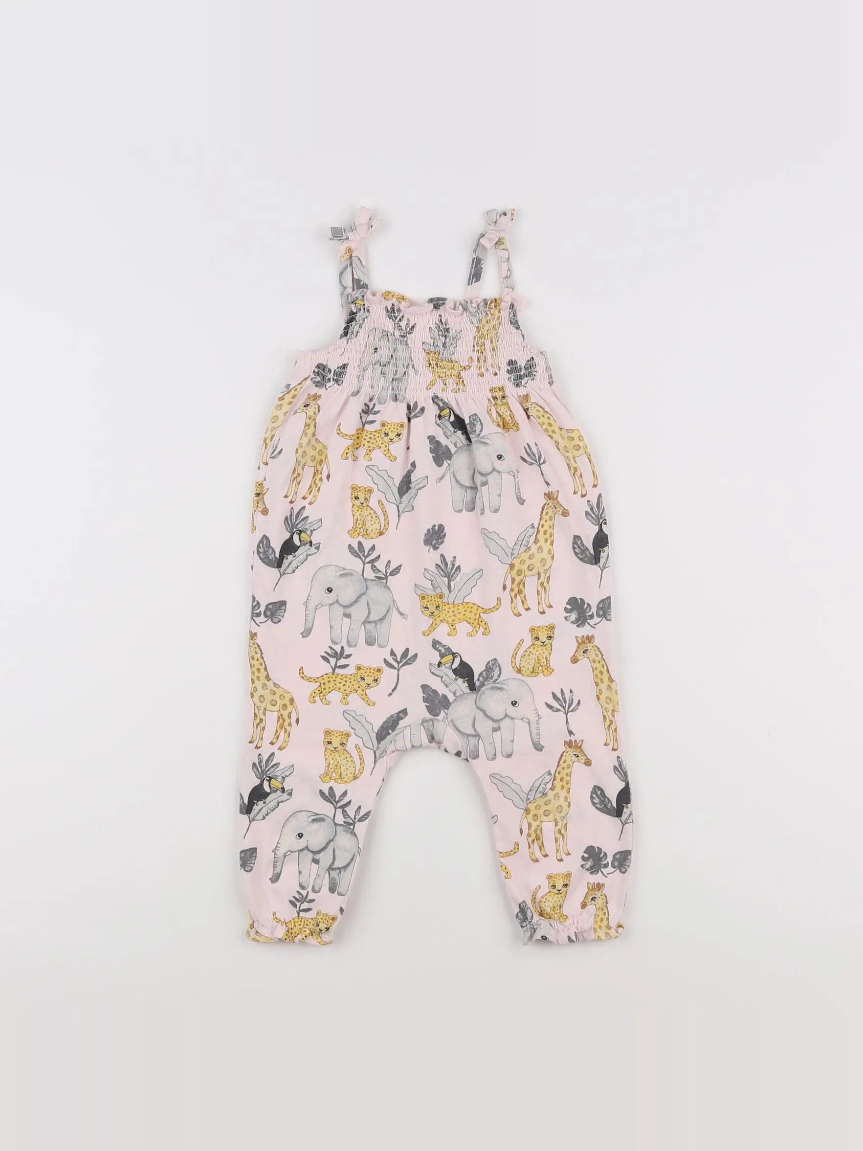 H&M - combinaison rose - 3/6 mois