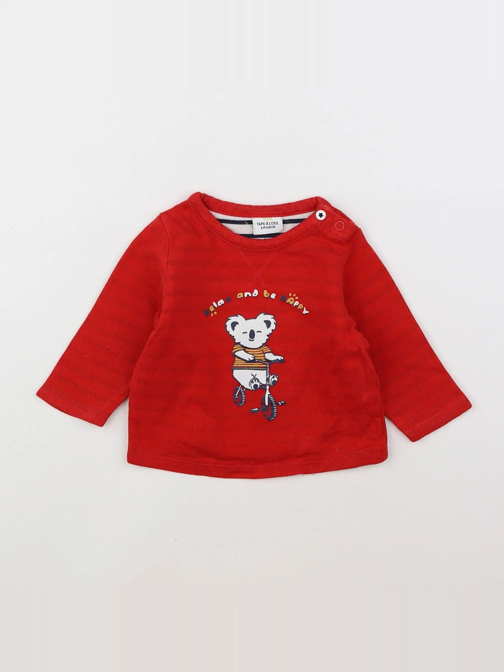 Tape à l'oeil - tee-shirt rouge - 6 mois