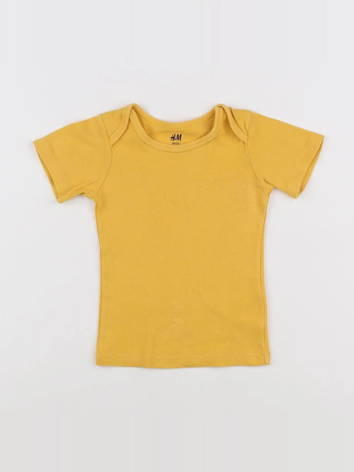 H&M - maillot de corps jaune - 6/9 mois