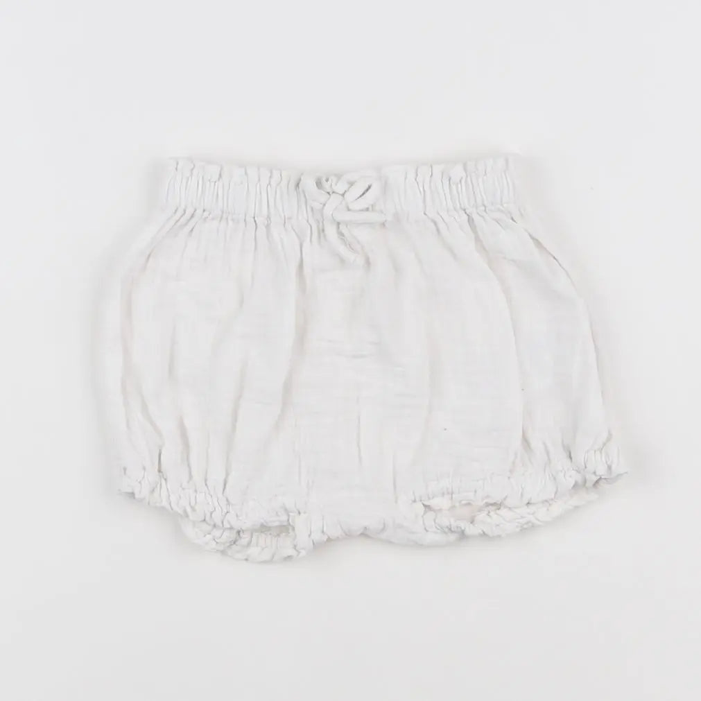 Vertbaudet - short blanc - 12 mois