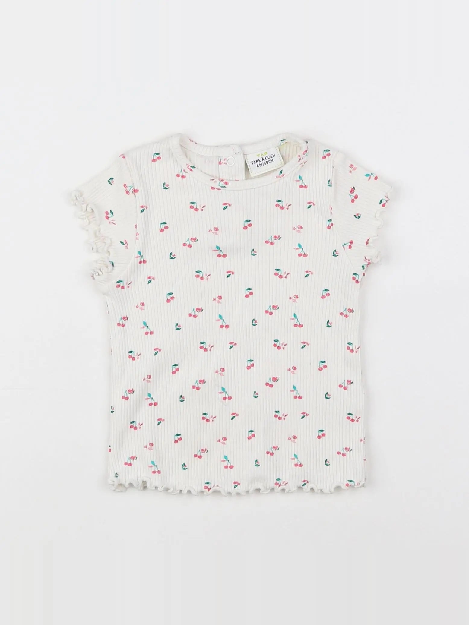 Tape à l'oeil - tee-shirt blanc - 6 mois