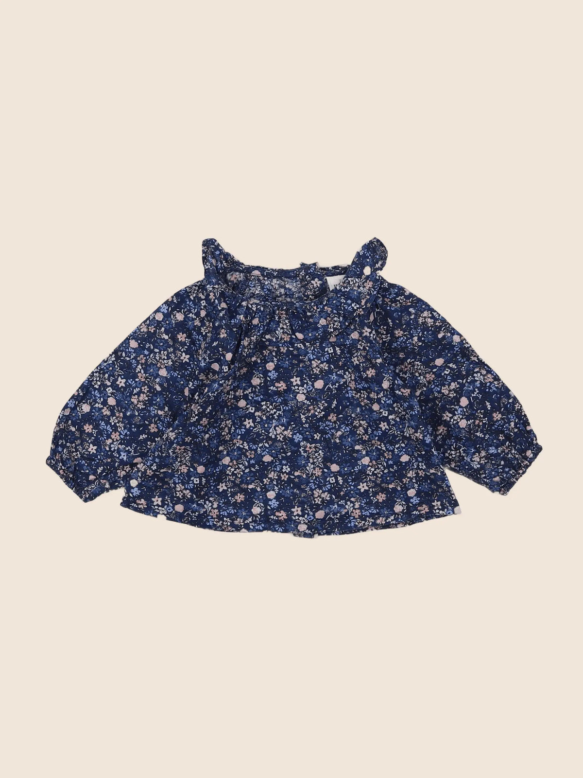 Tape à l'oeil - blouse bleu, rose - 3 mois