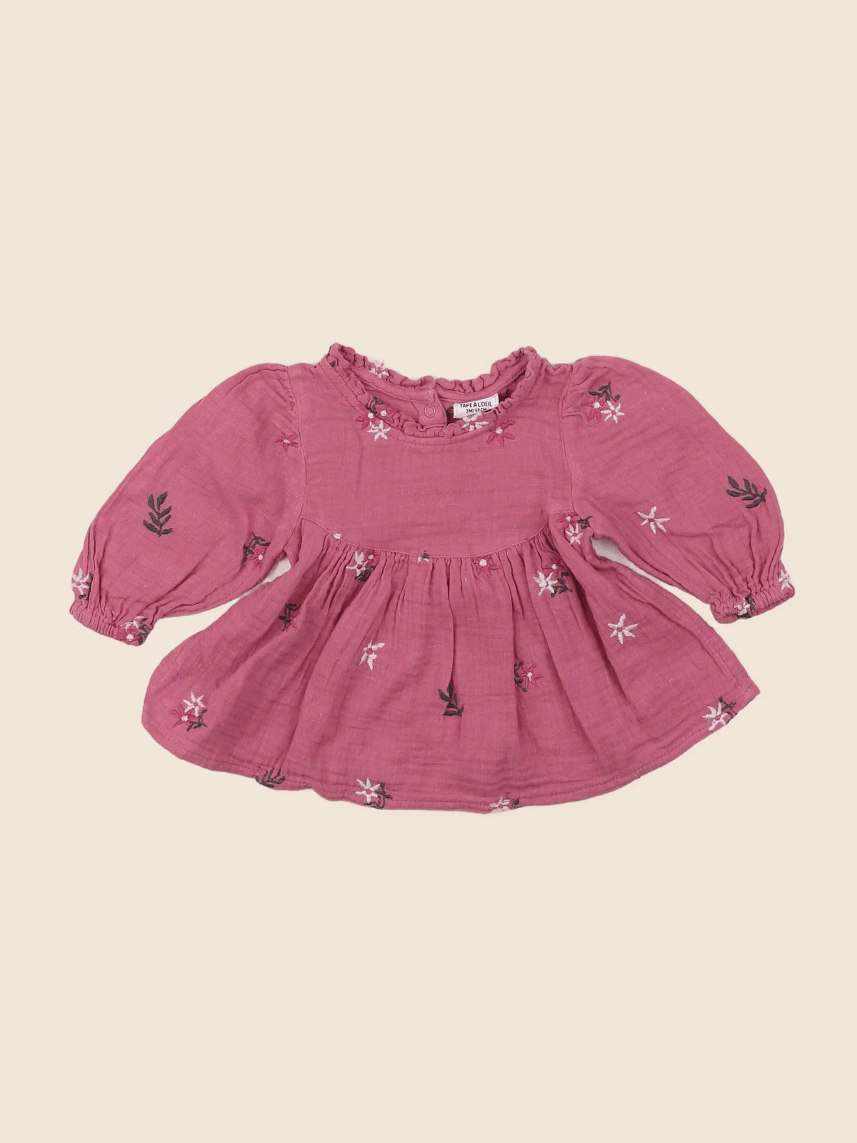 Tape à l'oeil - blouse rose - 3 mois
