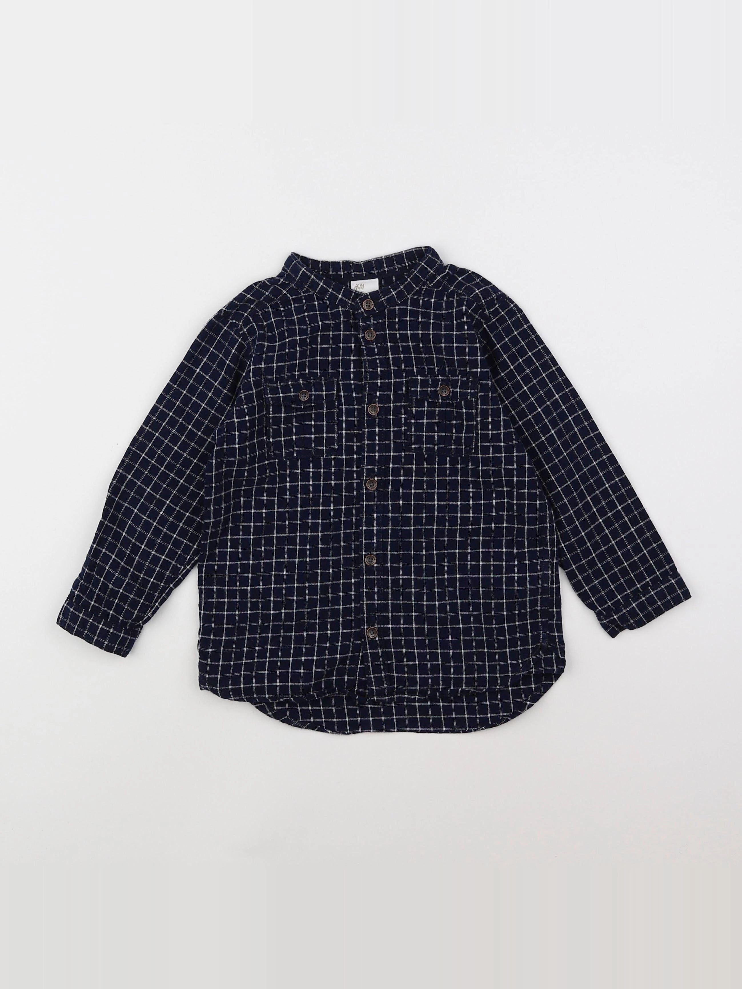 H&M - chemise bleu - 18 mois à 2 ans