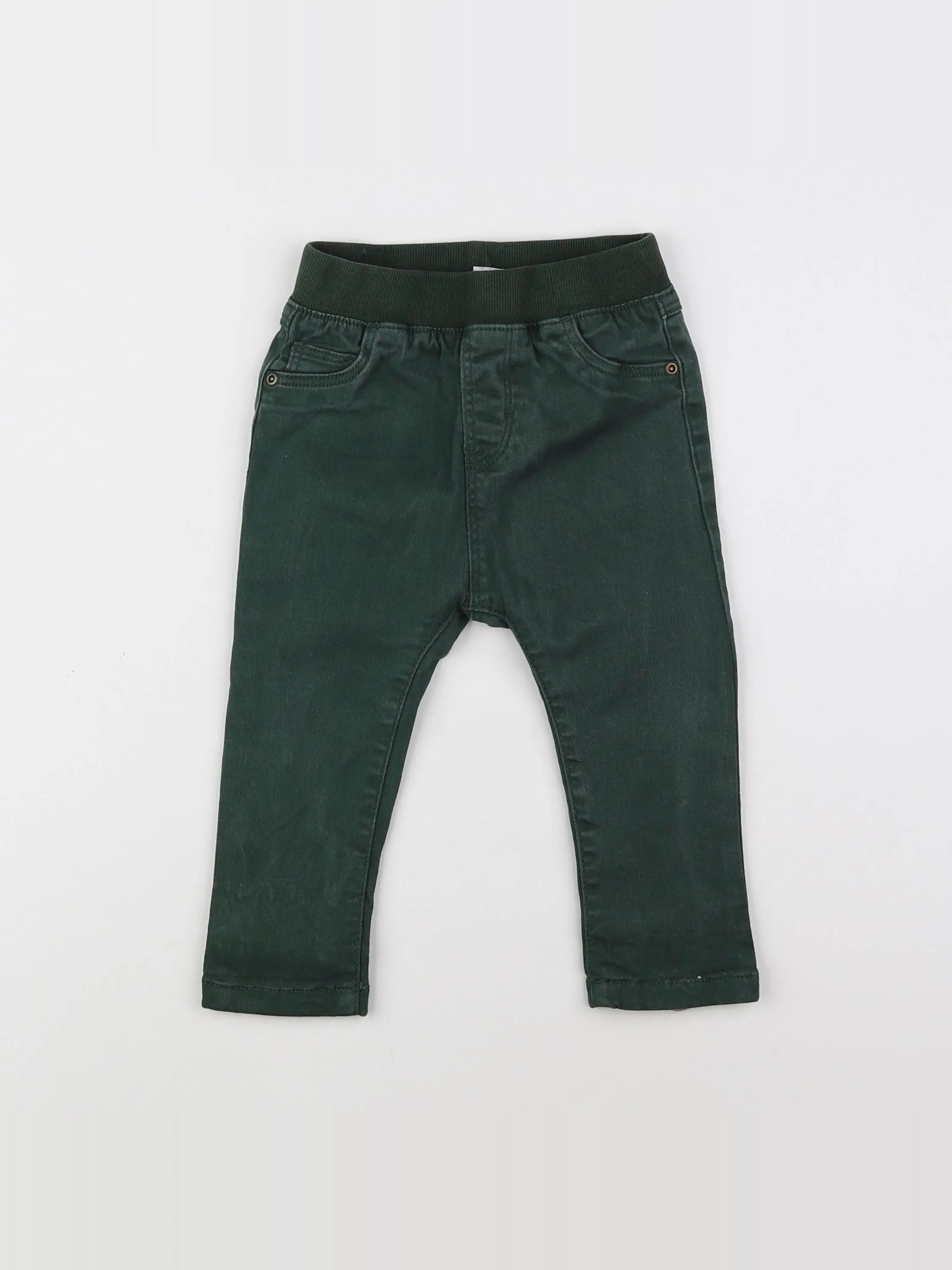H&M - pantalon vert - 9/12 mois