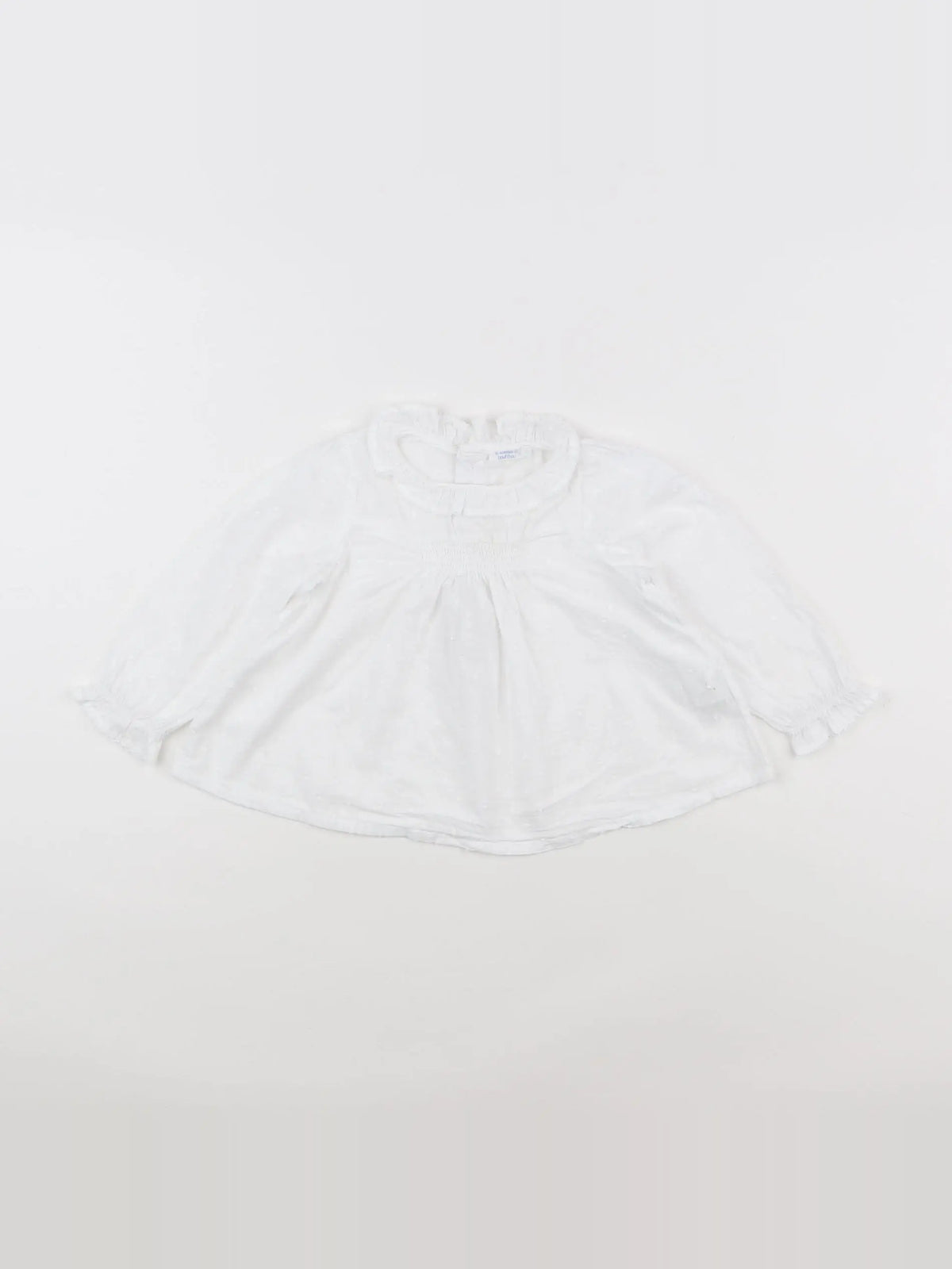 Boutchou - blouse blanc - 12 mois