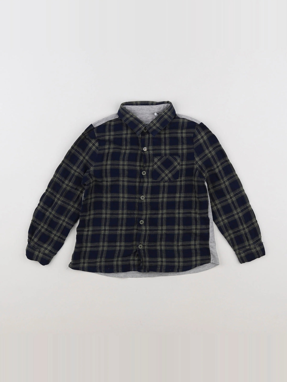 IKKS - chemise imprimé au dos bleu, vert - 3 ans