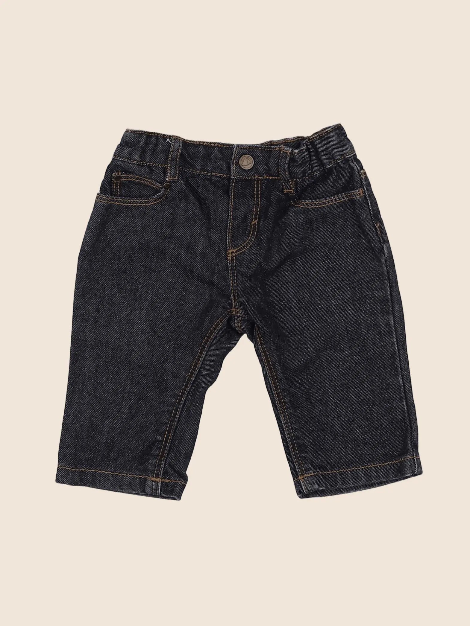 Petit Bateau - jean bleu - 3 mois