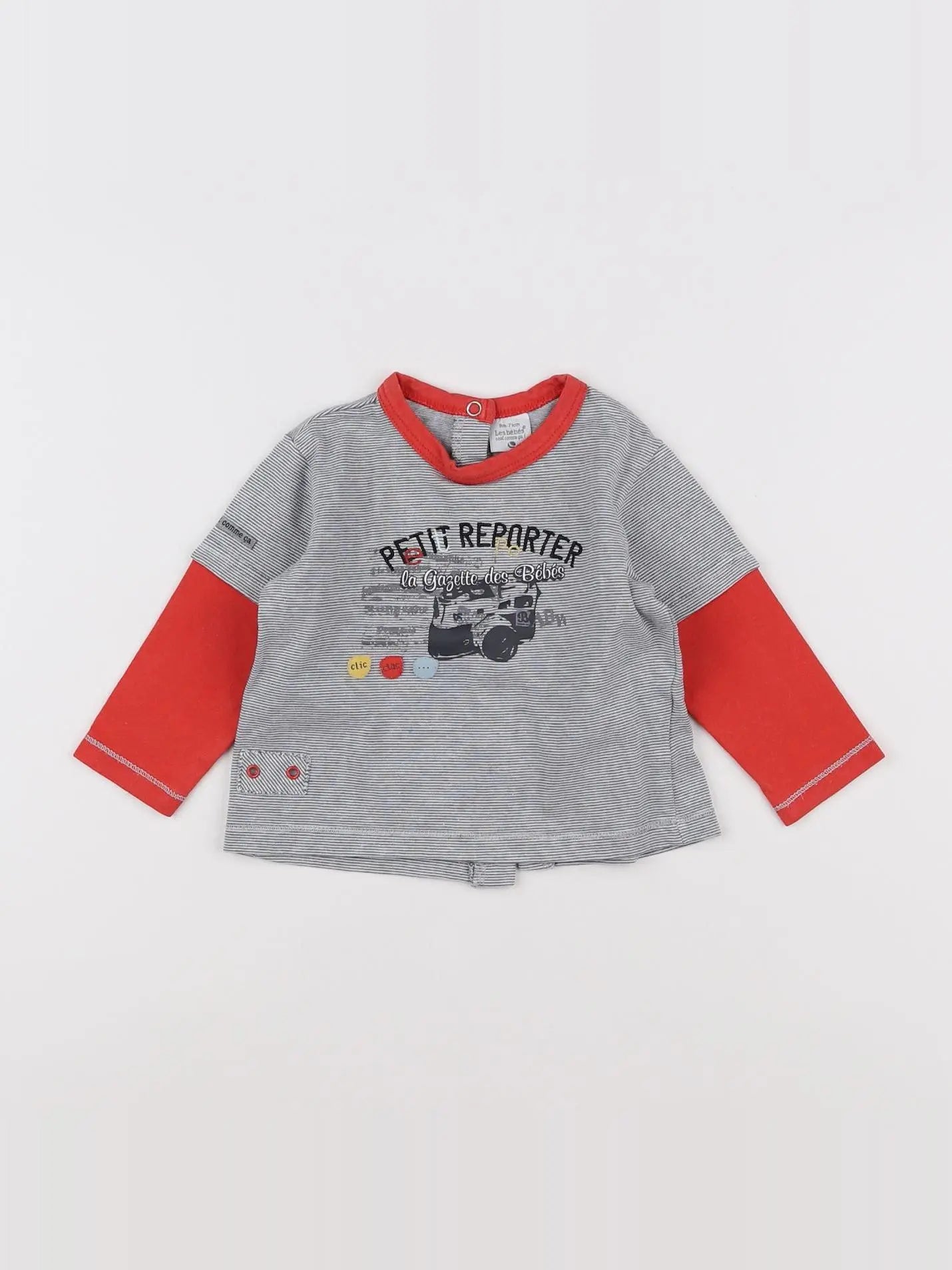 Absorba - tee-shirt gris - 9 mois