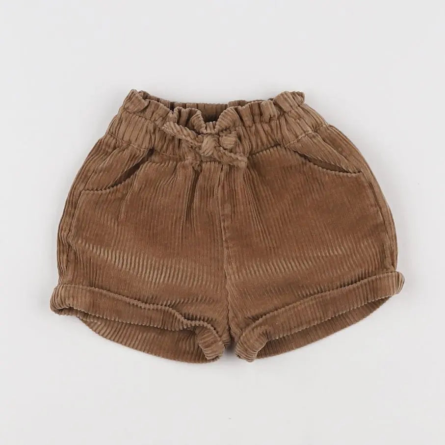 Vertbaudet - short marron - 3 mois