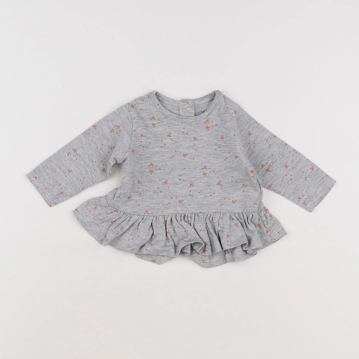 Vertbaudet - tee-shirt gris - 3 mois