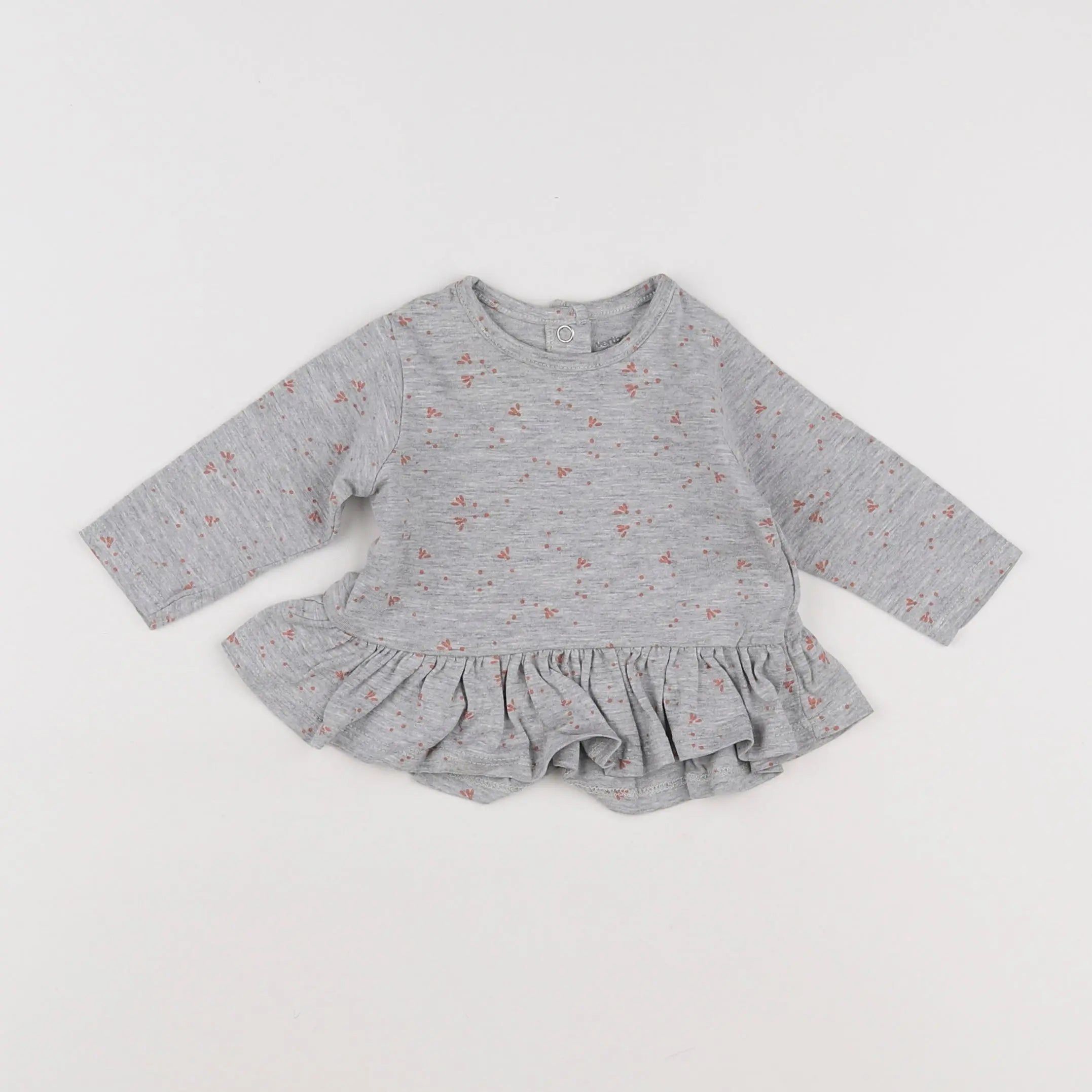 Vertbaudet - tee-shirt gris - 3 mois