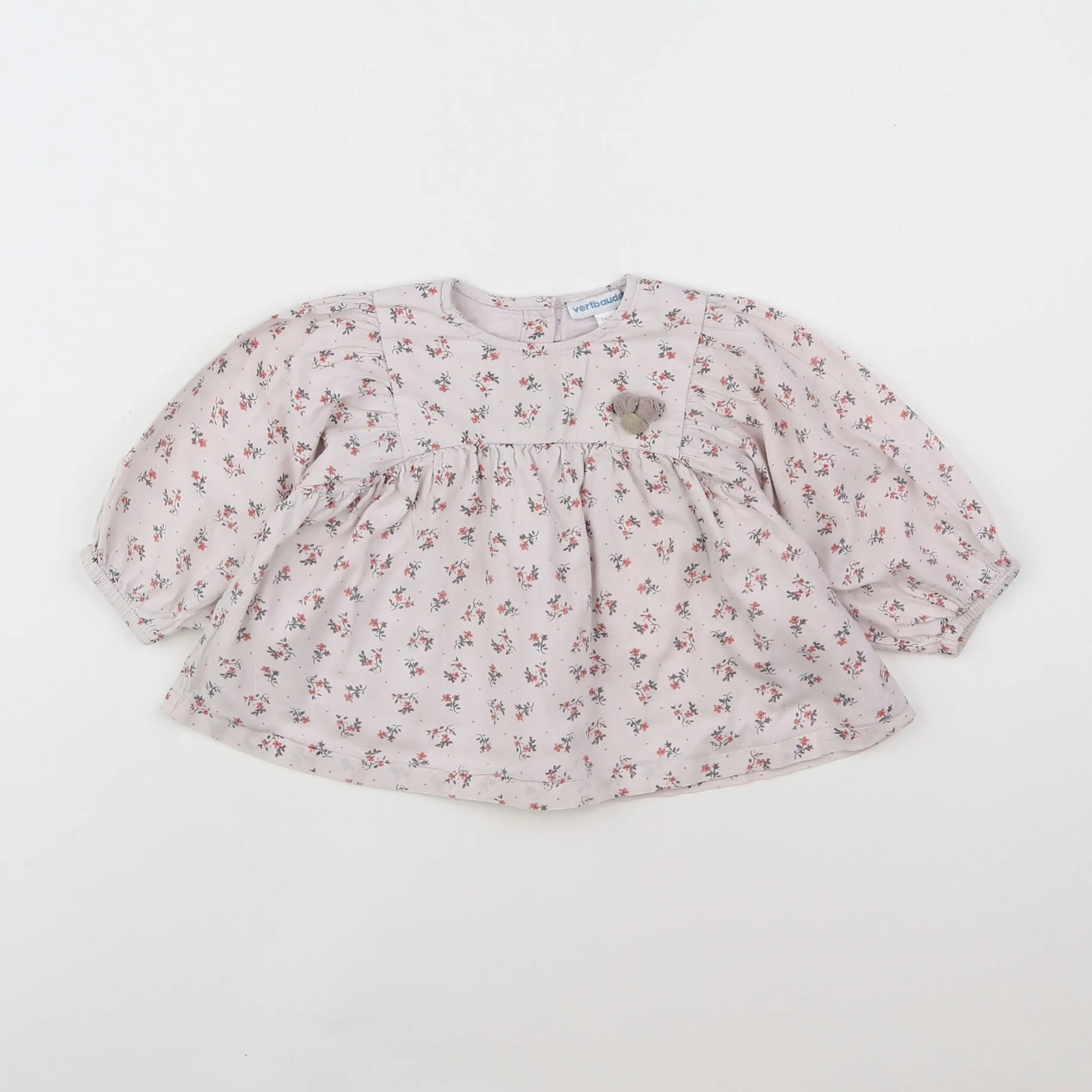 Vertbaudet - blouse violet - 12 mois