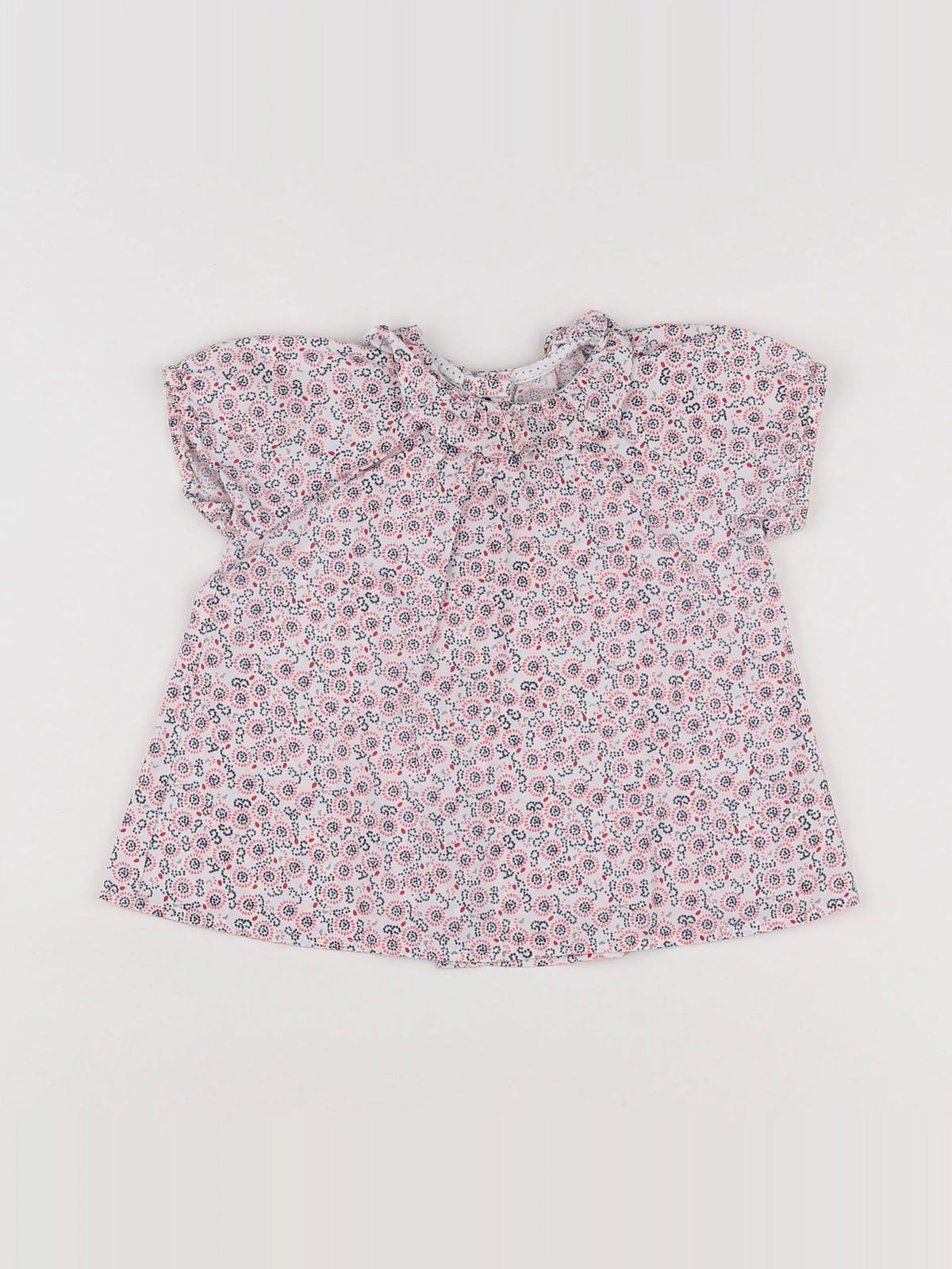Petit Bateau - blouse multicolore - 12 mois
