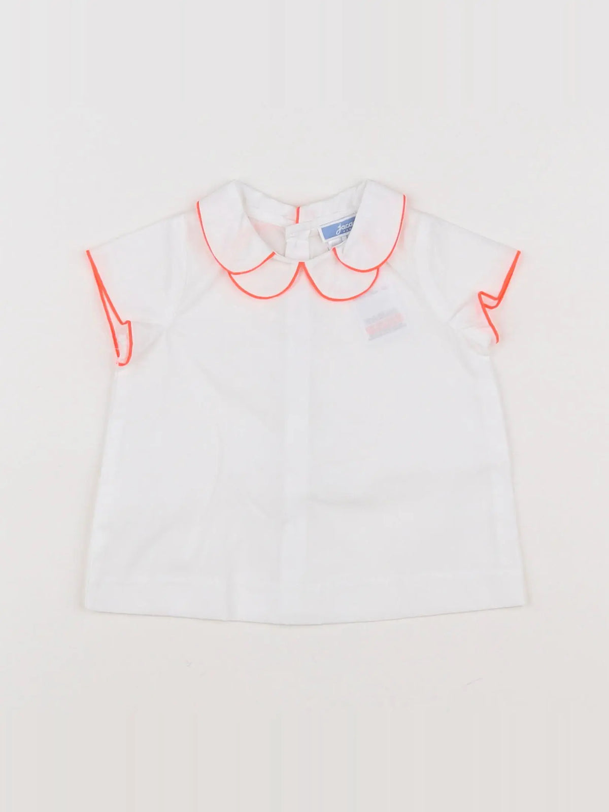 Jacadi - blouse blanc, orange - 6 mois