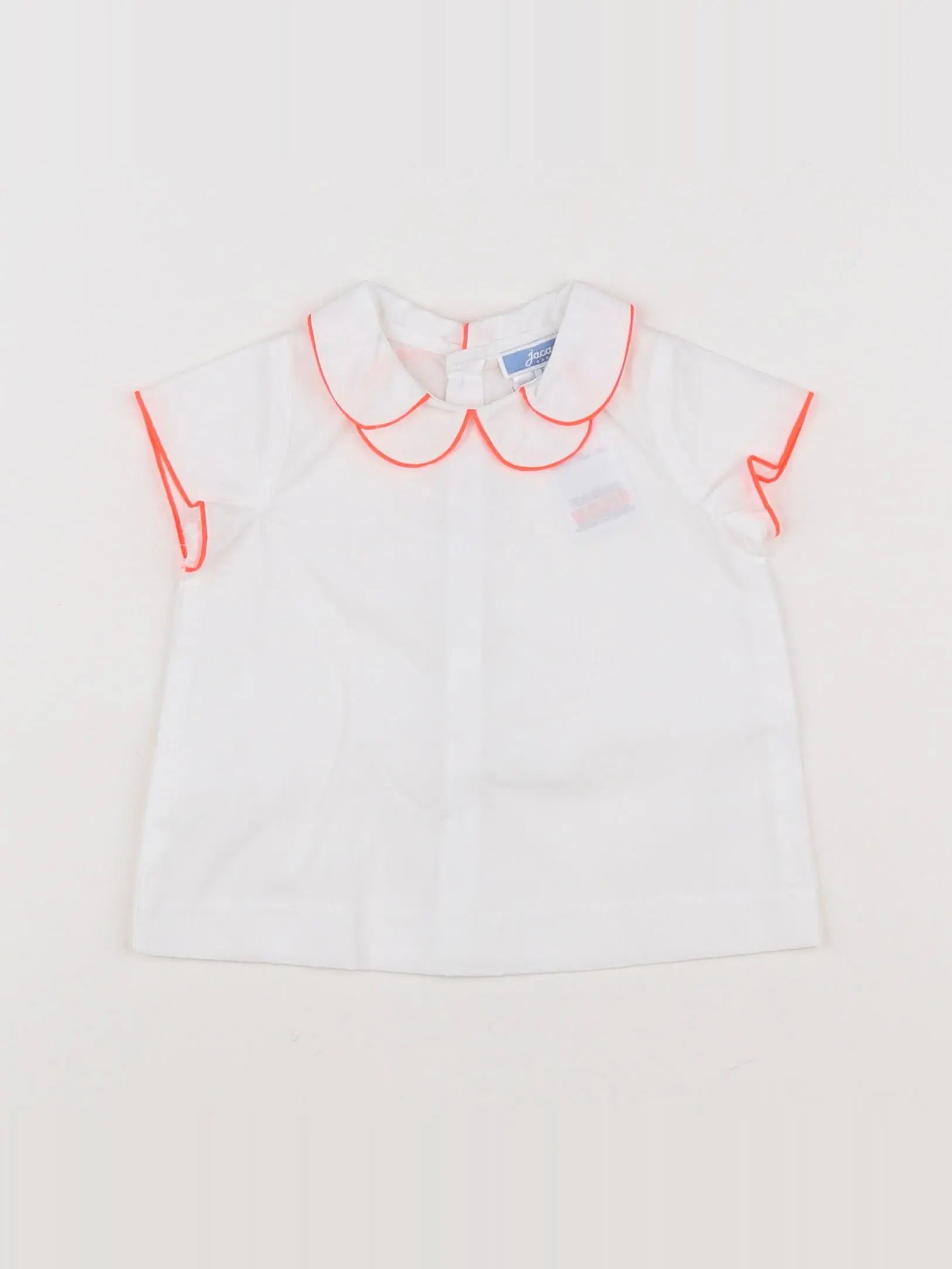 Jacadi - blouse blanc, orange - 6 mois
