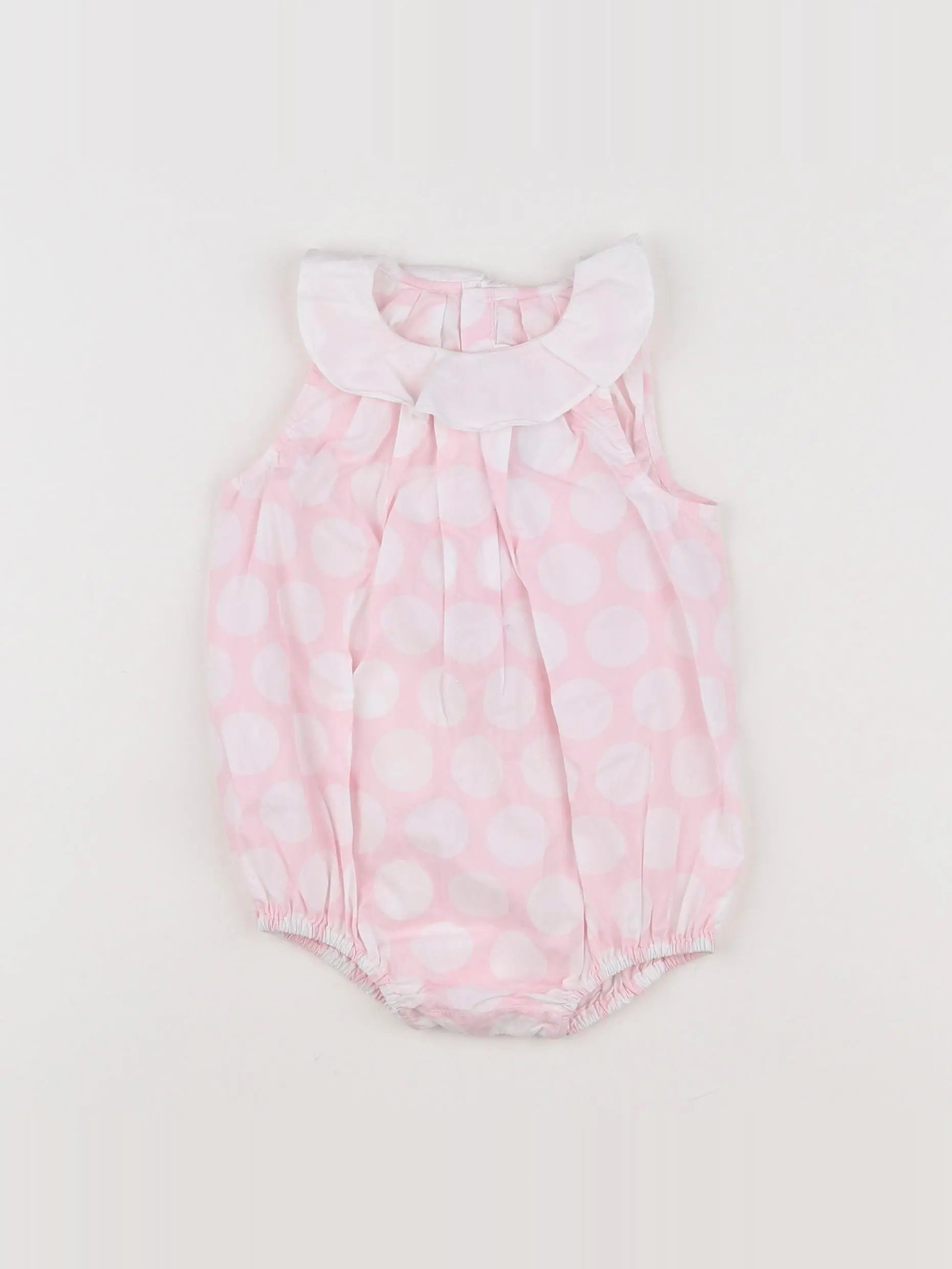 Jacadi - combinaison blanc, rose - 6 mois
