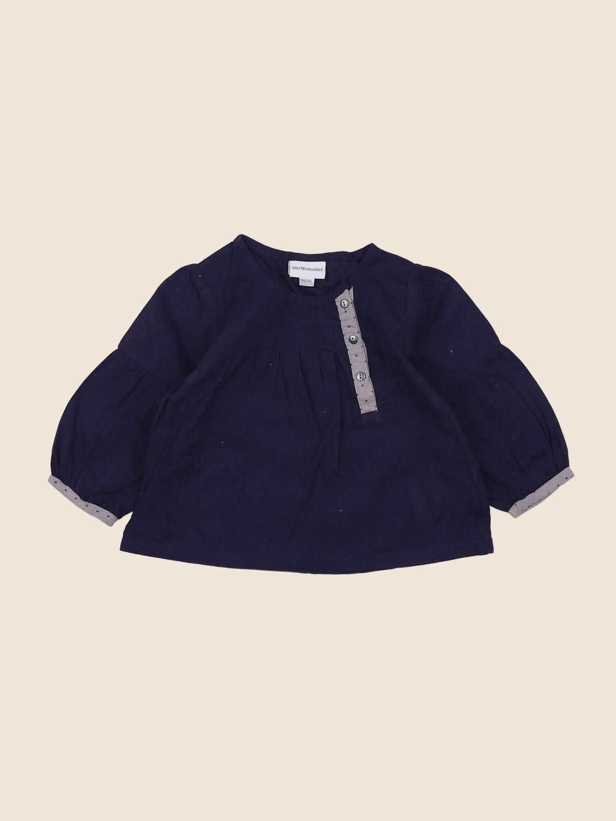 Vertbaudet - blouse violet - 9 mois