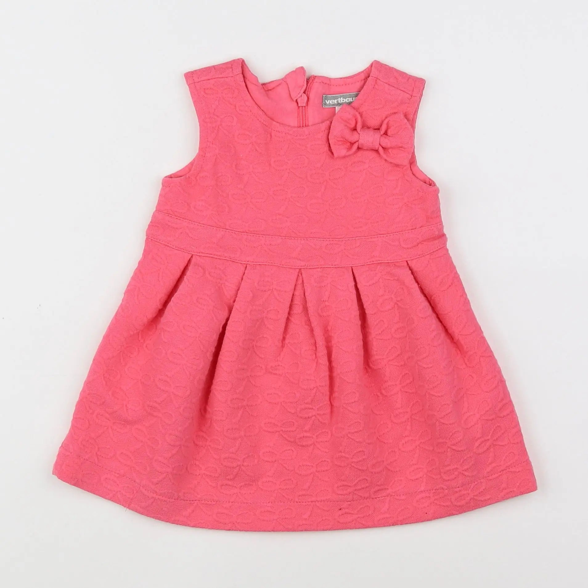 Vertbaudet - robe rose - 9 mois