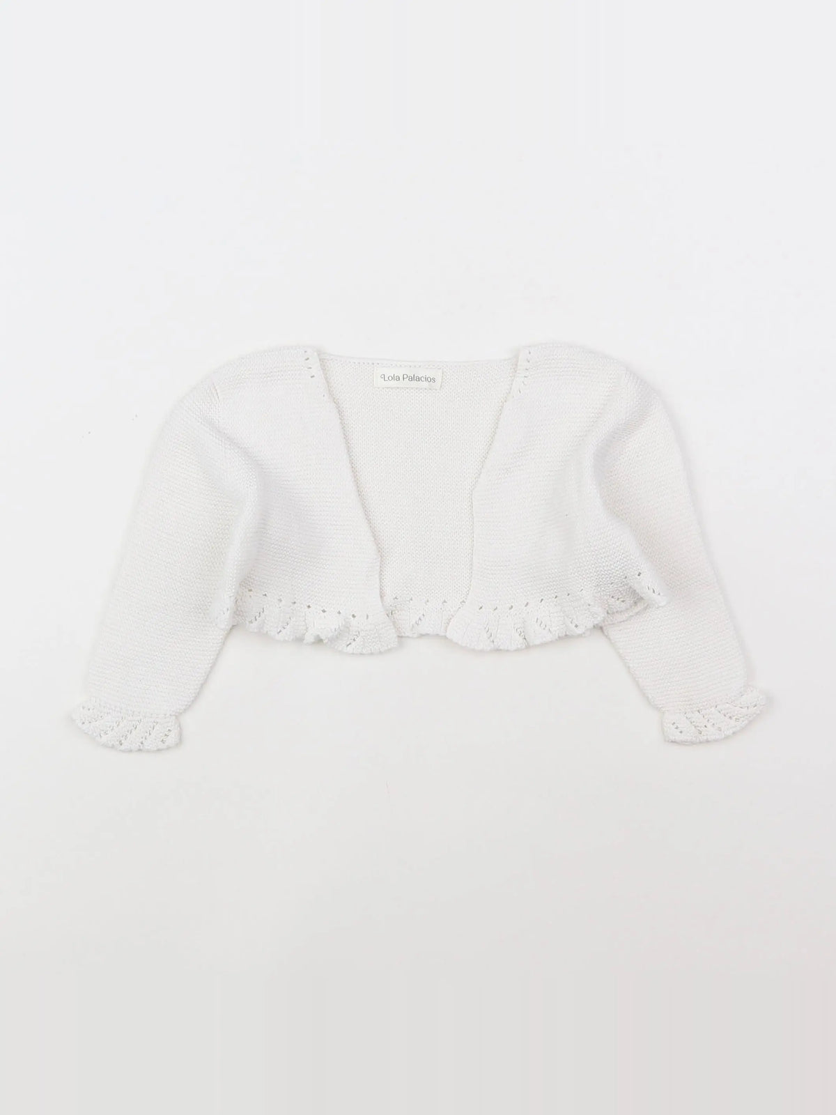 Lola Palacios - gilet blanc - 12 mois