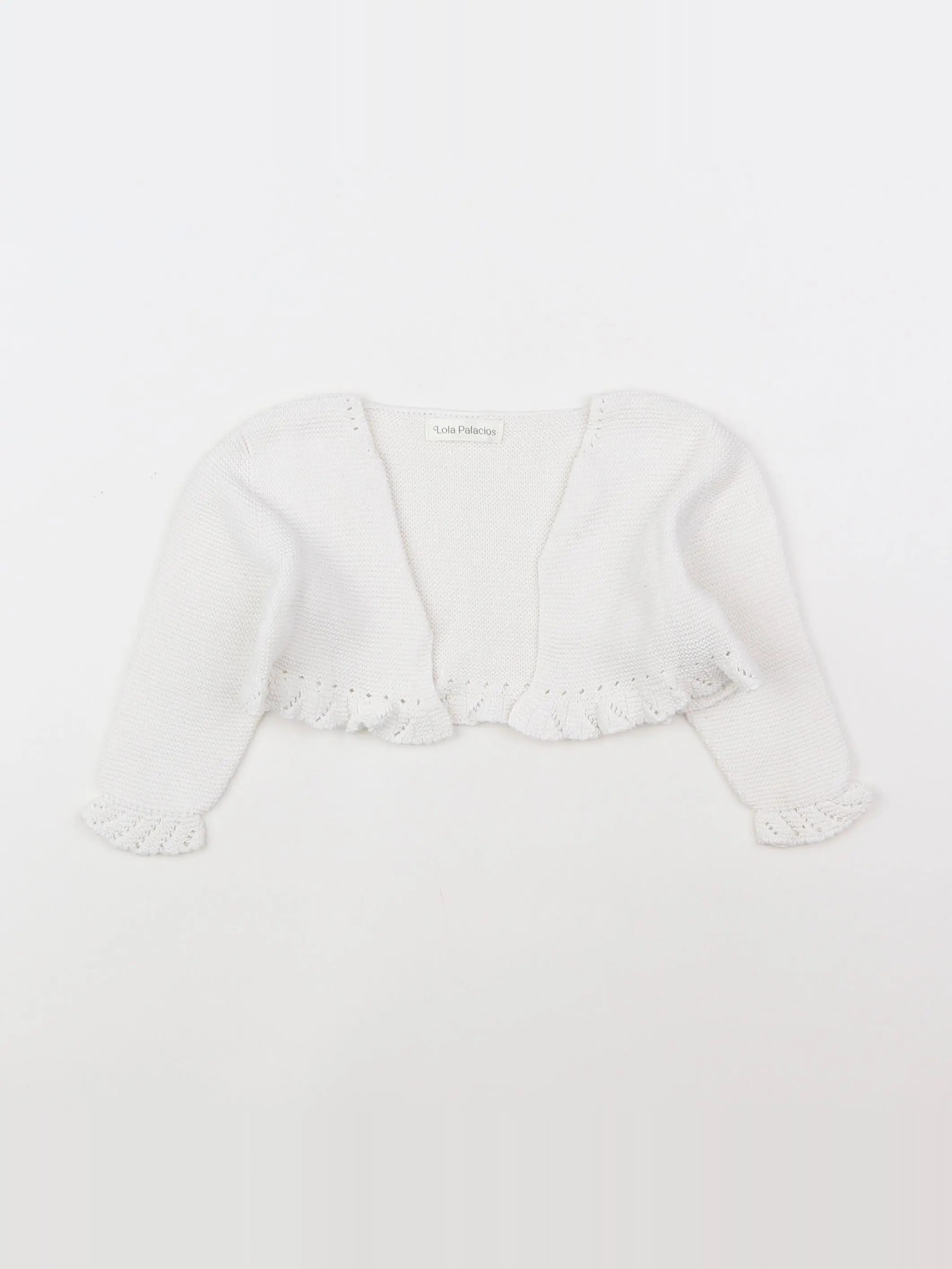 Lola Palacios - gilet blanc - 12 mois