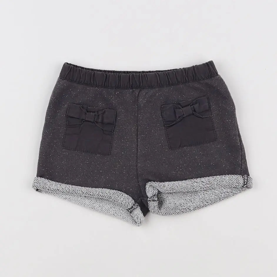 Vertbaudet - short gris - 12 mois