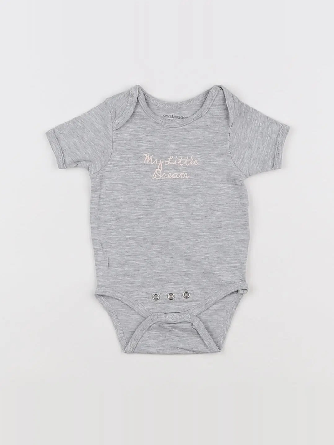 Vertbaudet - body gris - 3 mois