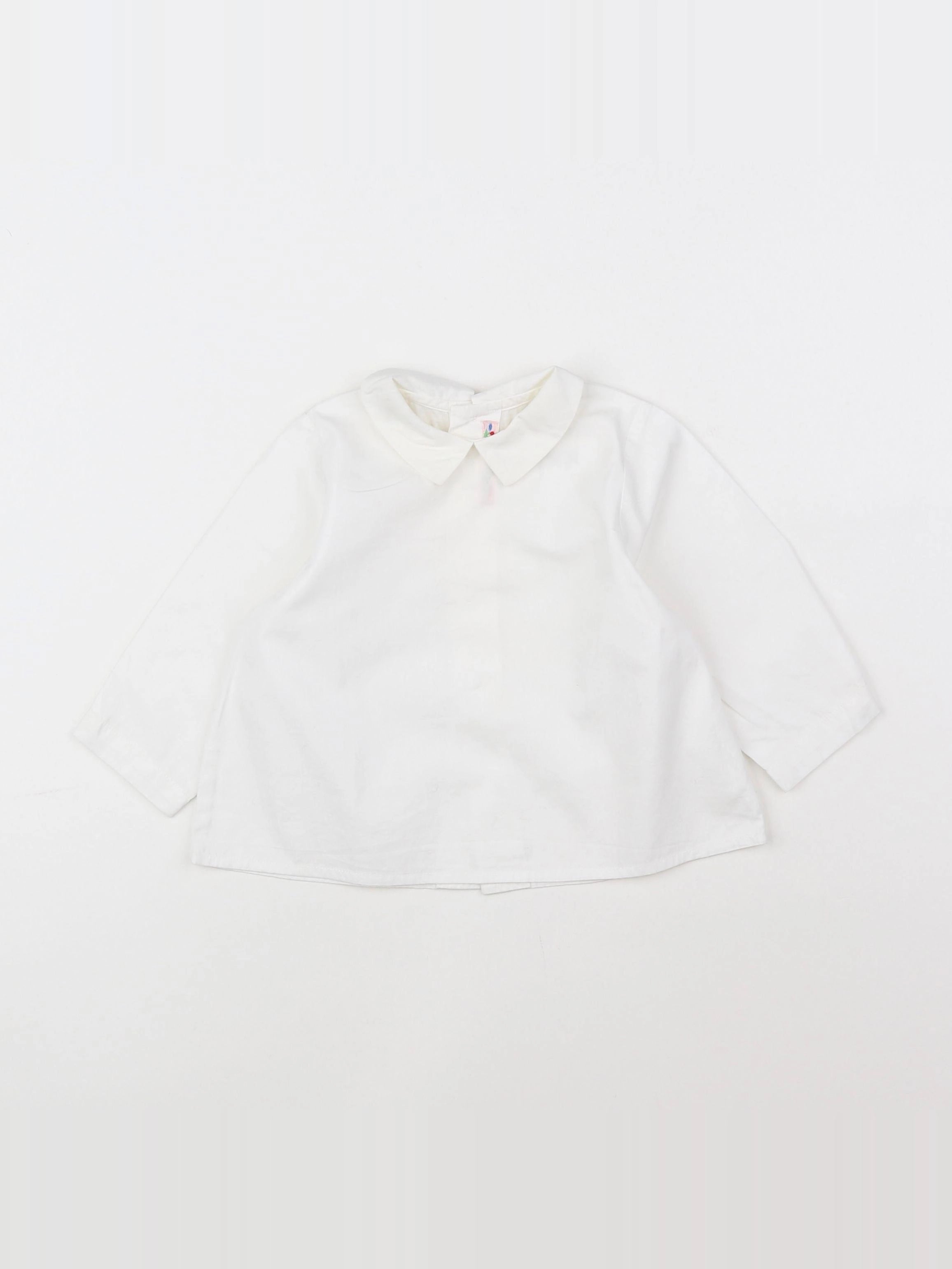 Bonpoint - blouse blanc - 12 mois